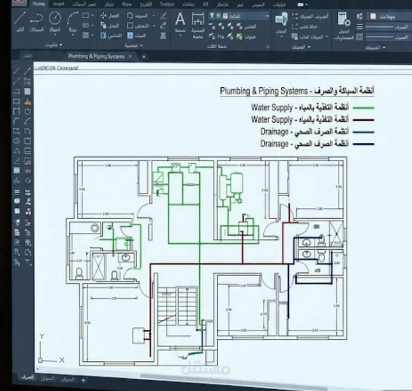 تصميم أنظمة التكييف (HVAC) ومكافحة الحريق لفيلا سكنية - MEP Design