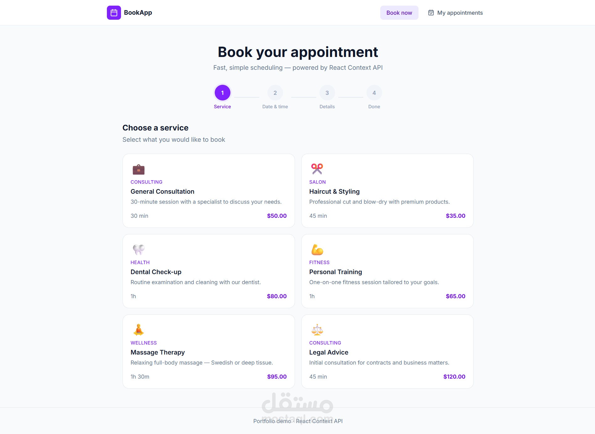 Booking Web App