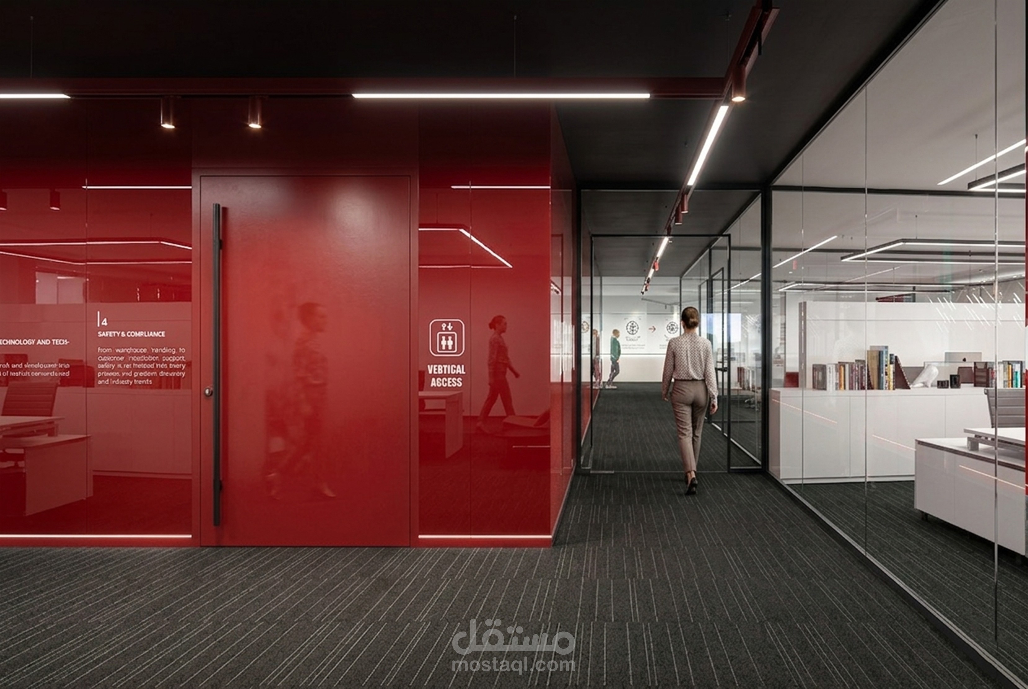 Interior design of the main office
