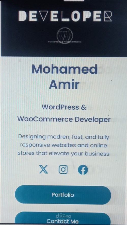 Professional Bio-link Landing Page Dasign