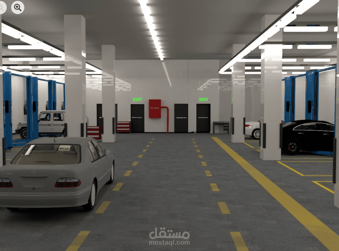 Design for a Mercedes service center in Fifth Settlement, Cairo
