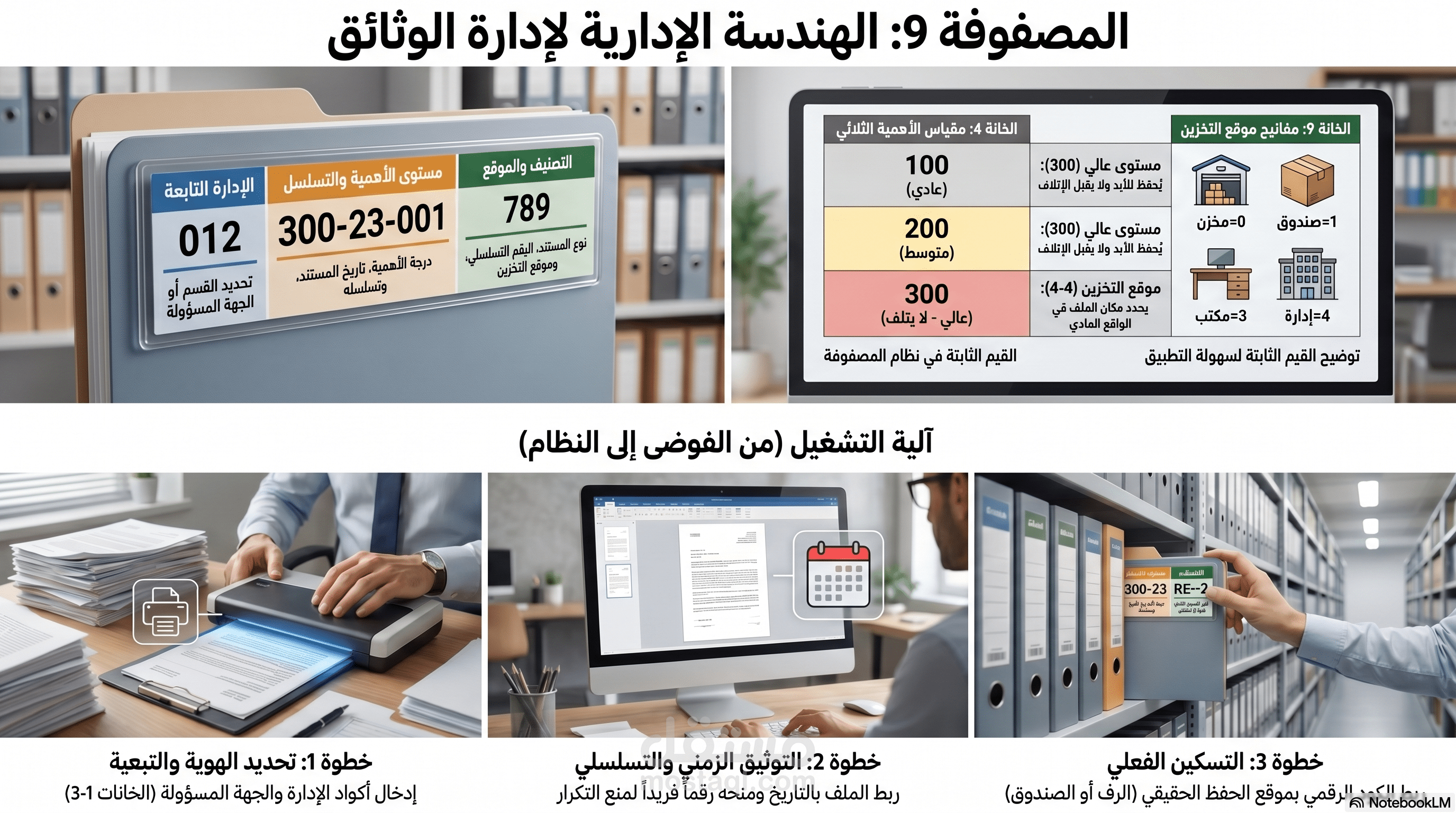 المصفوفة 9 للهندسة الإدارية وإدارة الوثائق