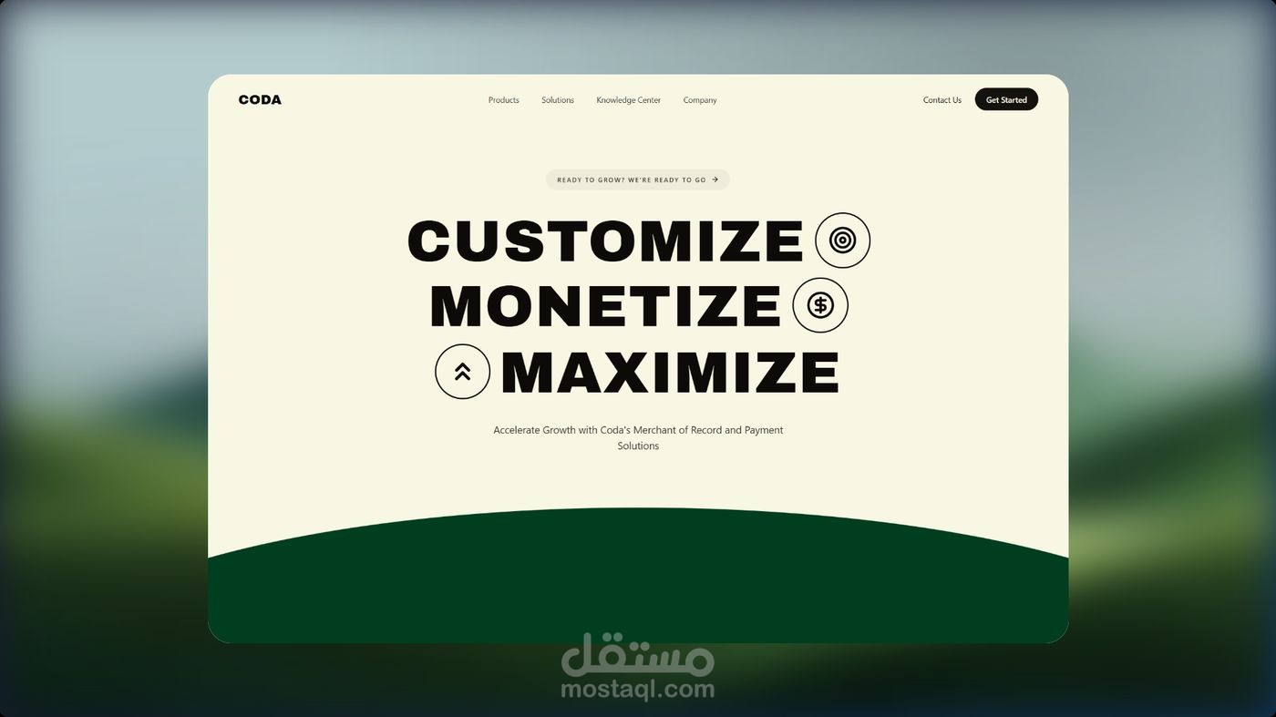تحويل تصميم Figma إلى كود حقيقي لموقع CODA.com