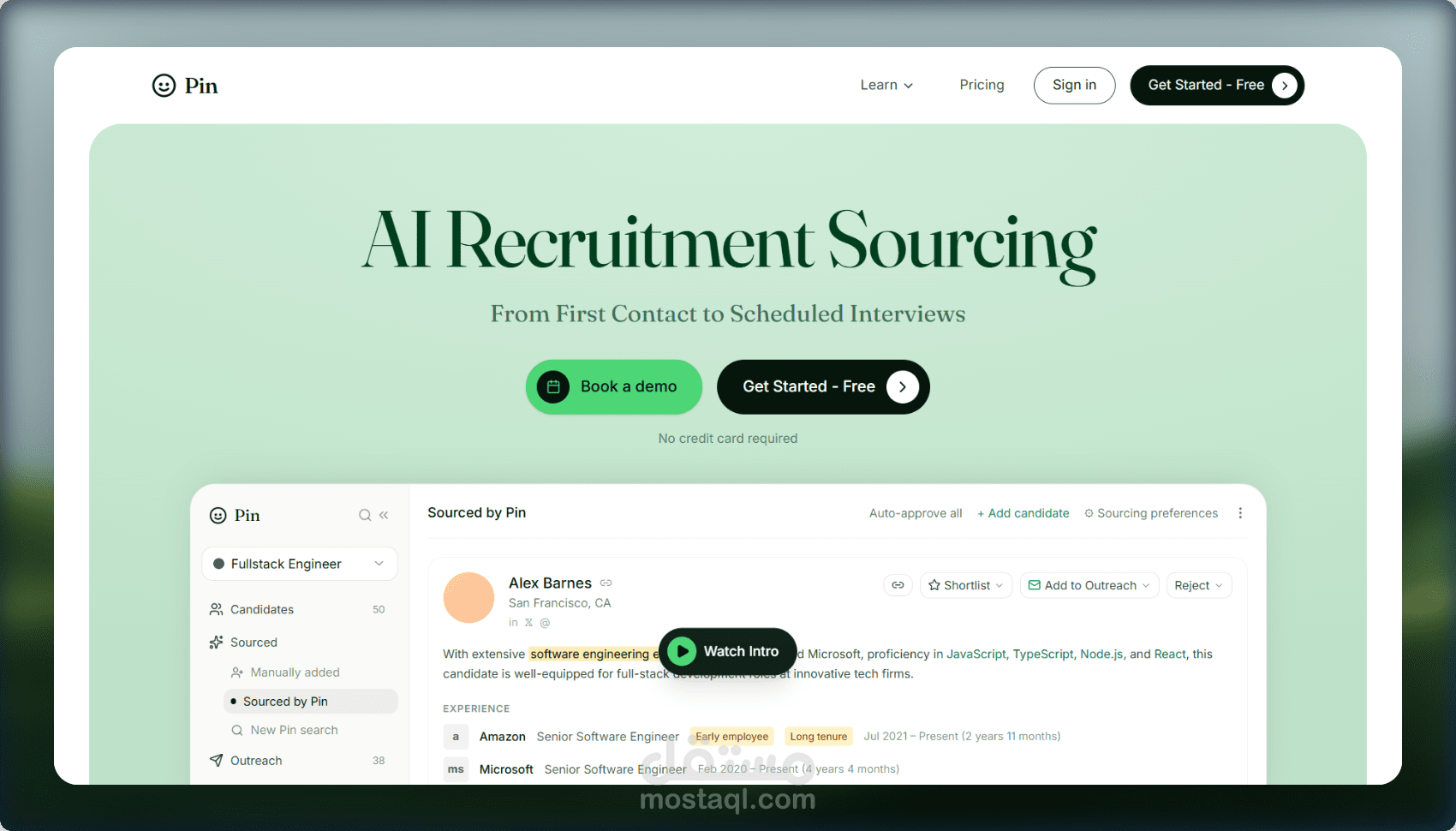 تطوير صفحة هبوط فائقة السرعة والأداء لمشروع PIN