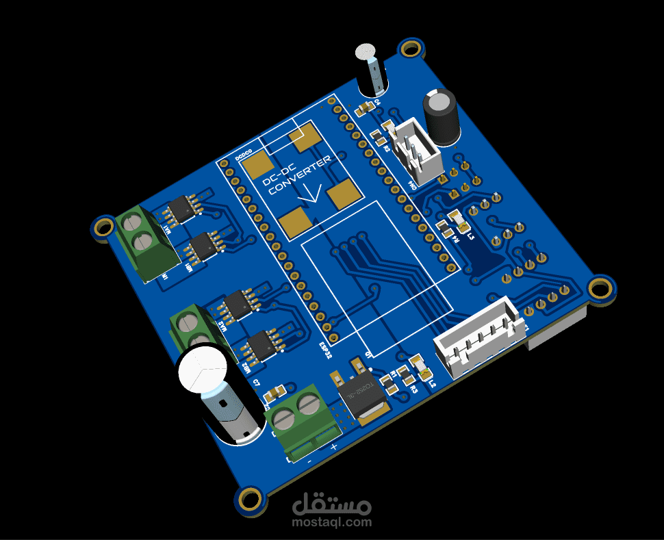 لوحة تحكم روبوت متكاملة (All-in-One PCB) لمسابقة MRC