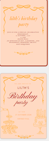 Elegant Birthday invitation design