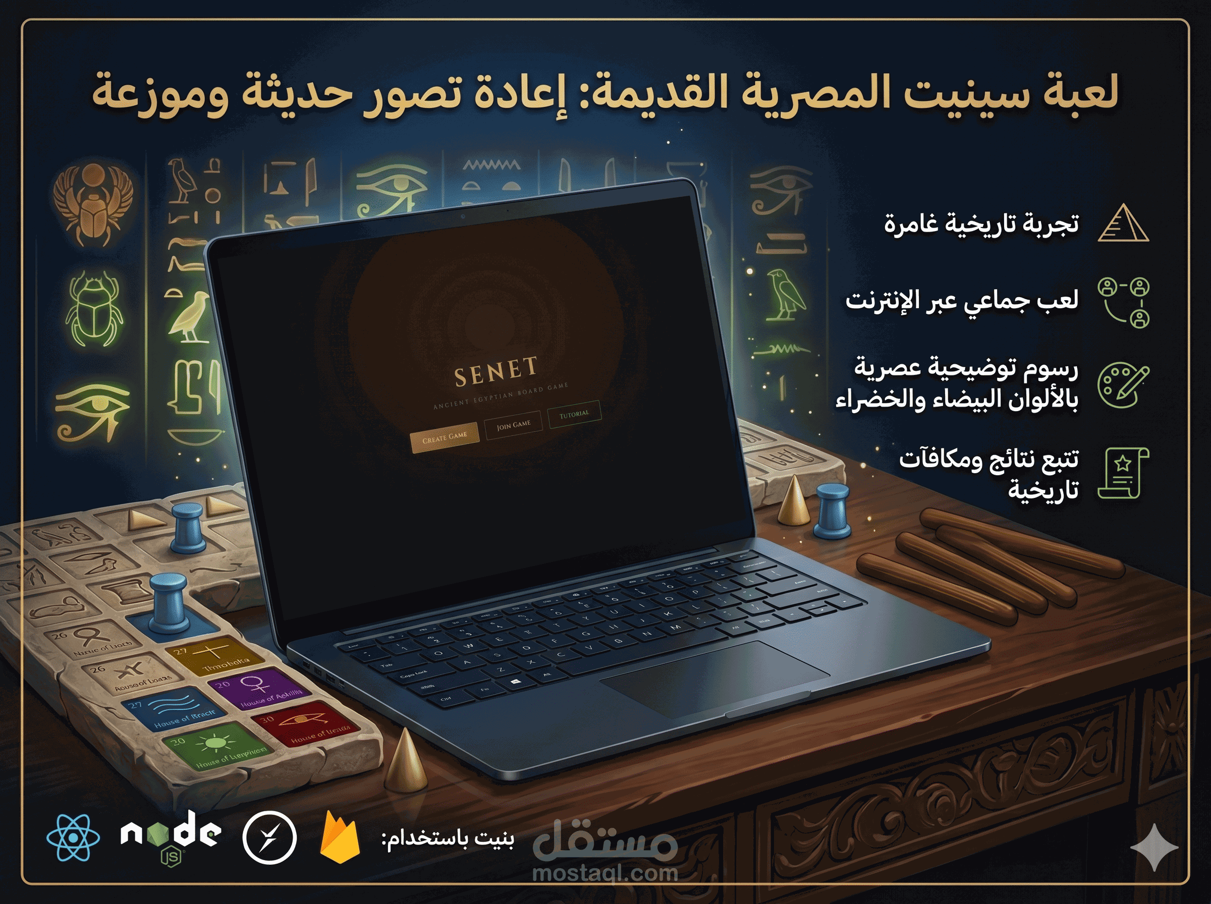لعبة السِّنِت المصرية القديمة متعددة اللاعبين - Senet