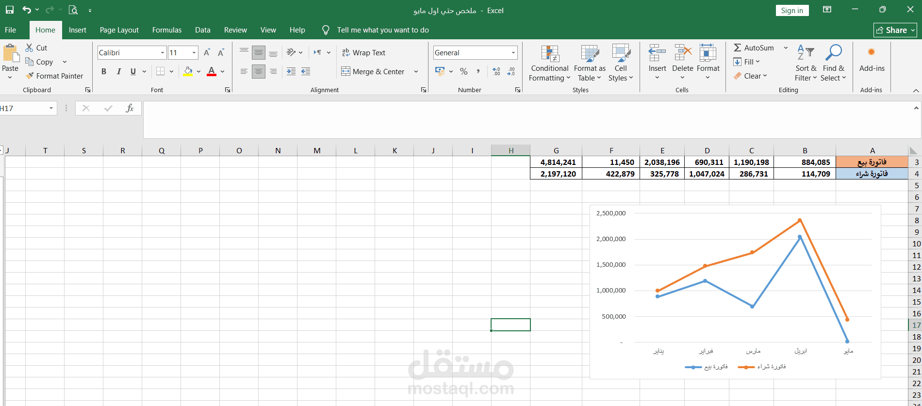 استخدام برنامج الاكسيل بكفاءة