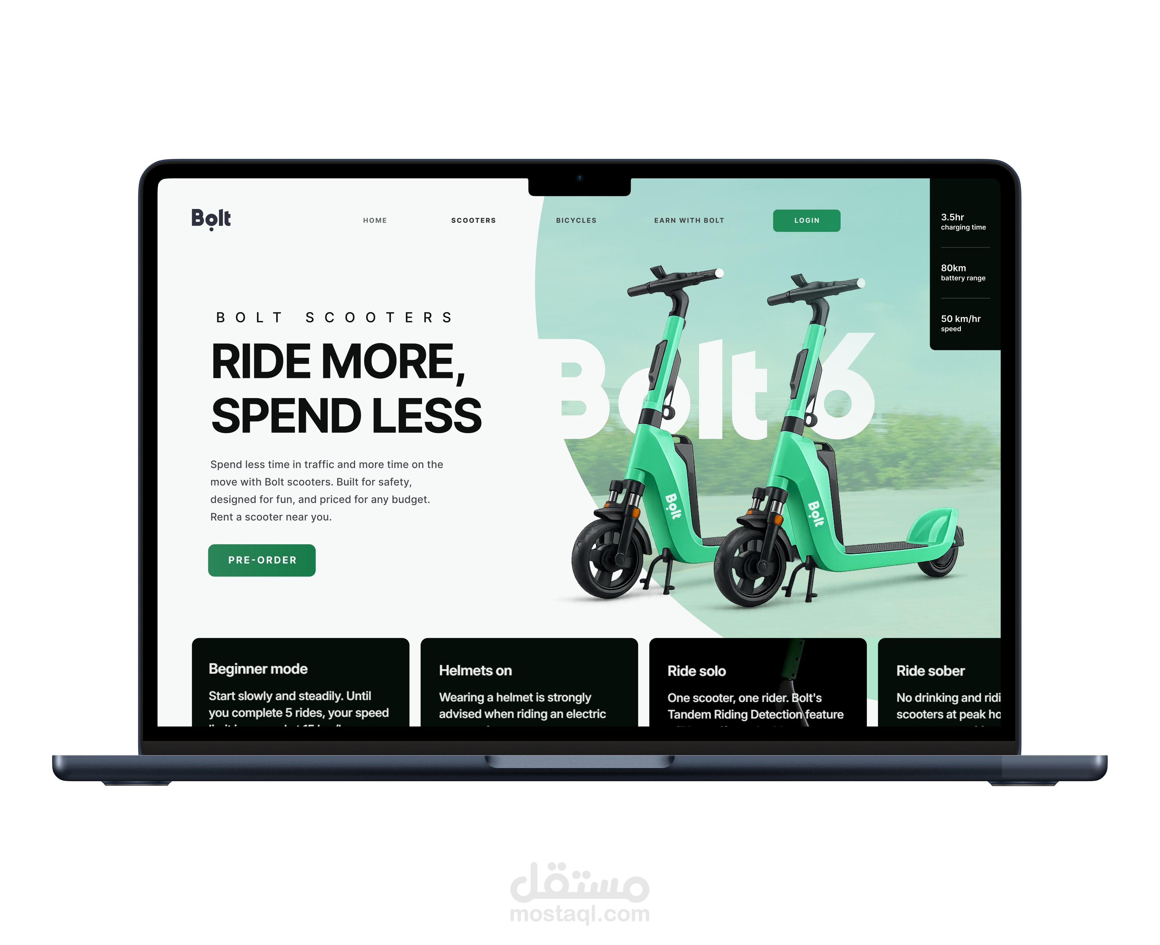 Bolt 6 - Landing Page
