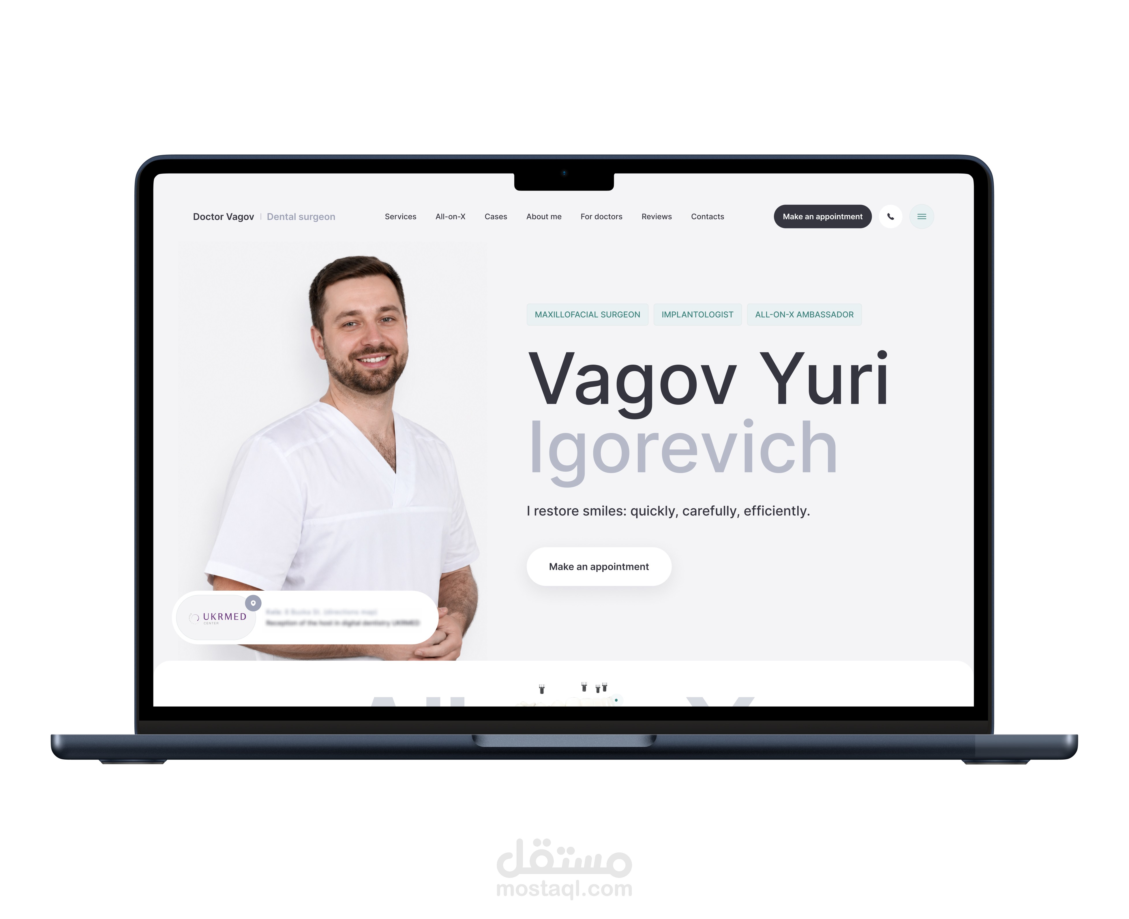 Maxillofacial Surgeon & Implantologist Personal Website