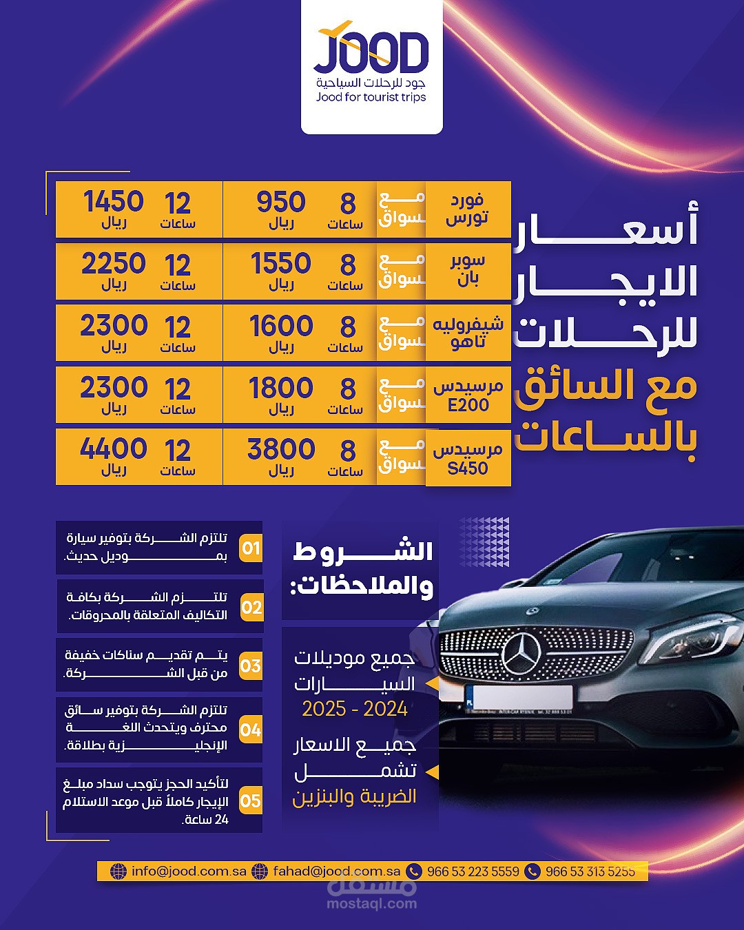 تصميم إعلان لشركة سيارات
