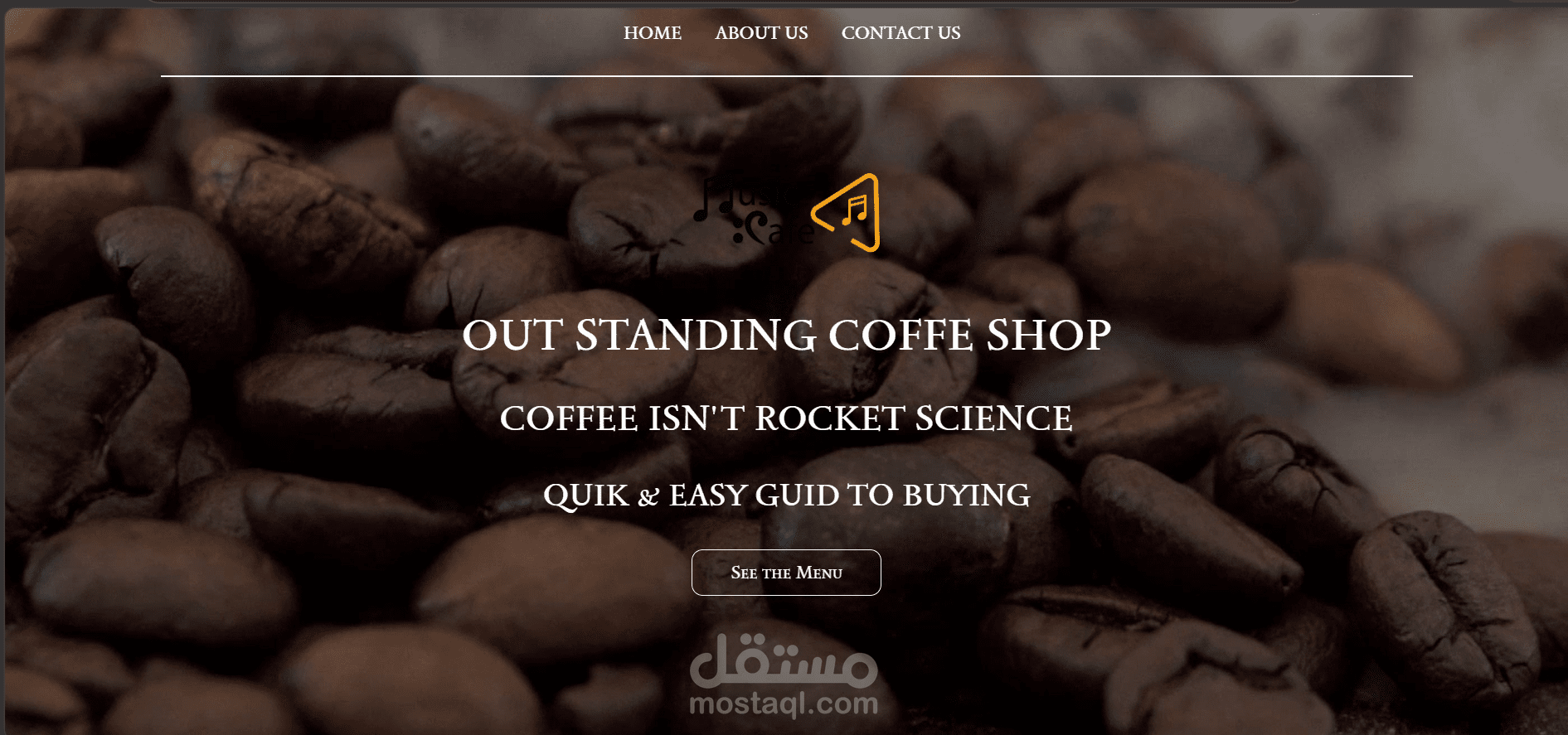 Café Management Website