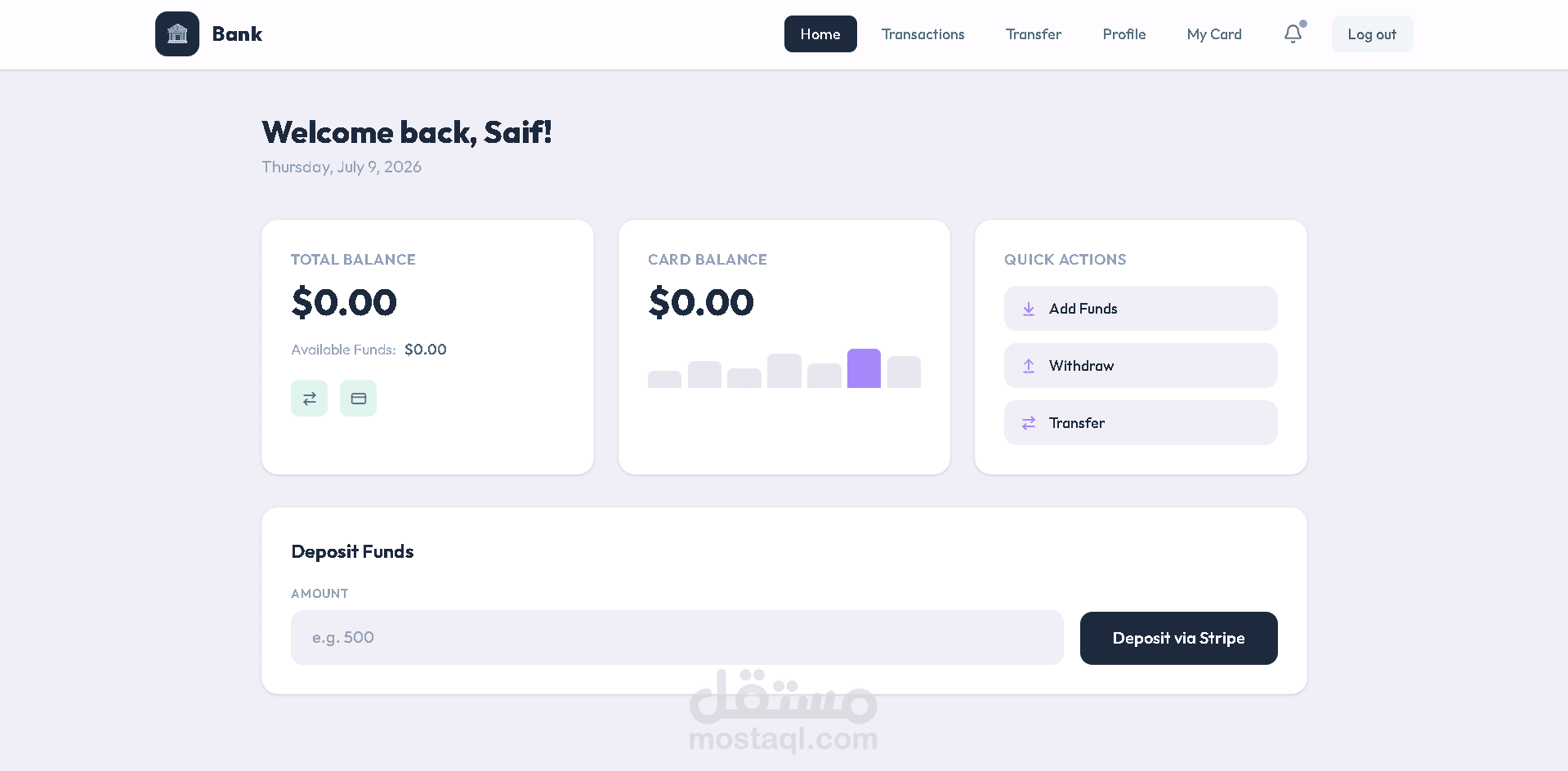 Banking system project