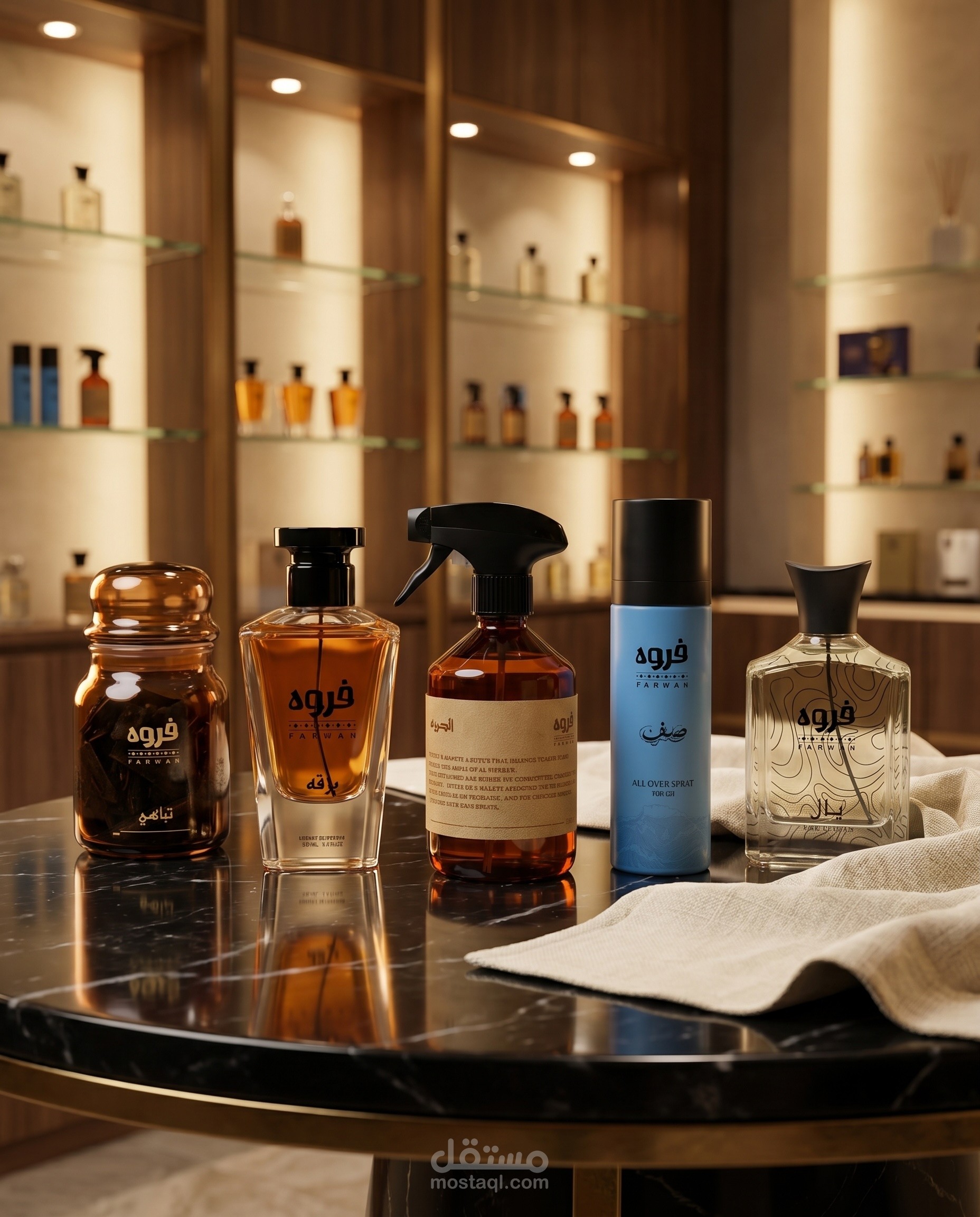 تصميم حملة إعلانية لعلامة عطور فاخرة باستخدام الذكاء الاصطناعي