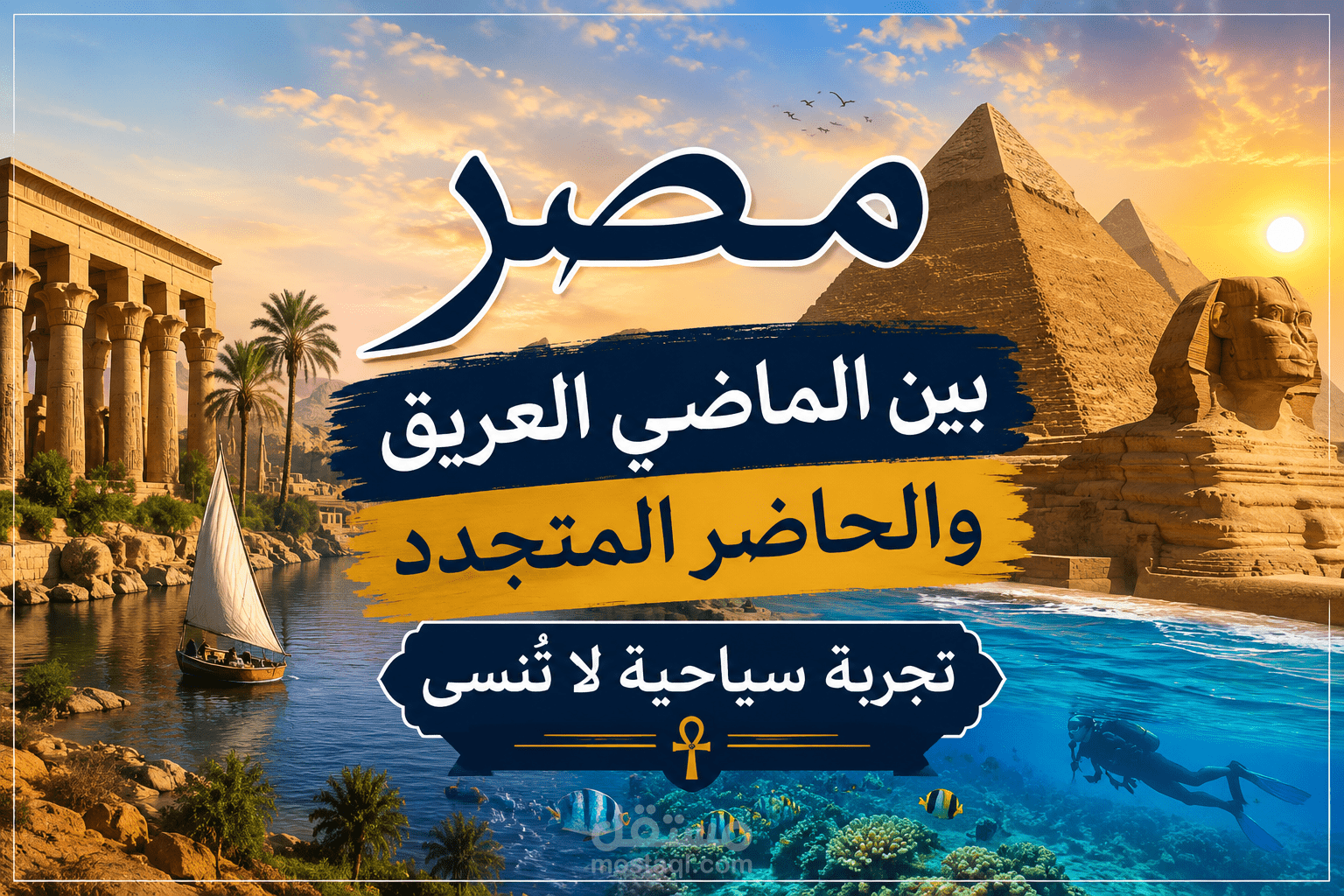 مصر بين الماضي العريق والحاضر المتجدد: تجربة سياحية لا تُنسى