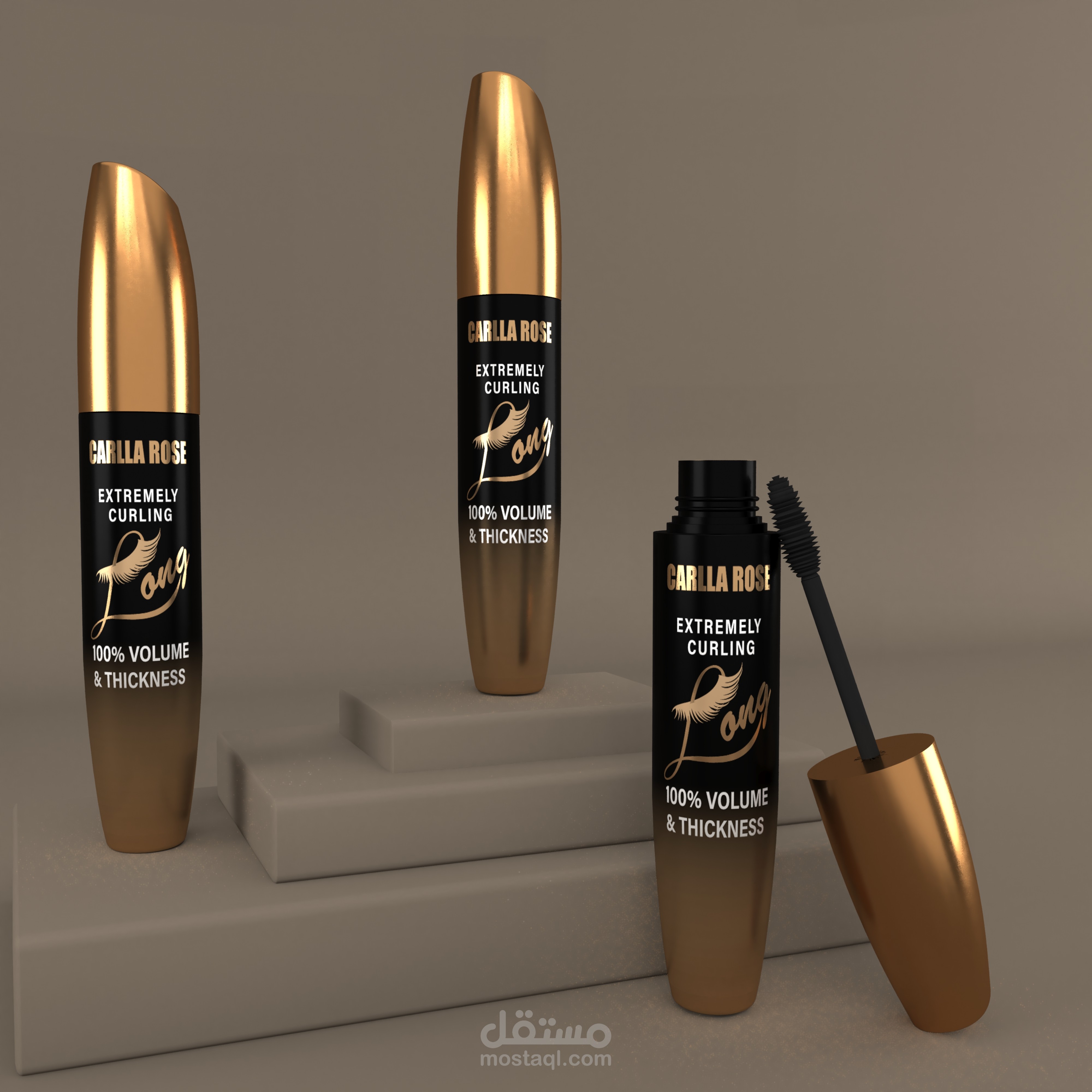 تصميم عبوة ماسكارة رموش