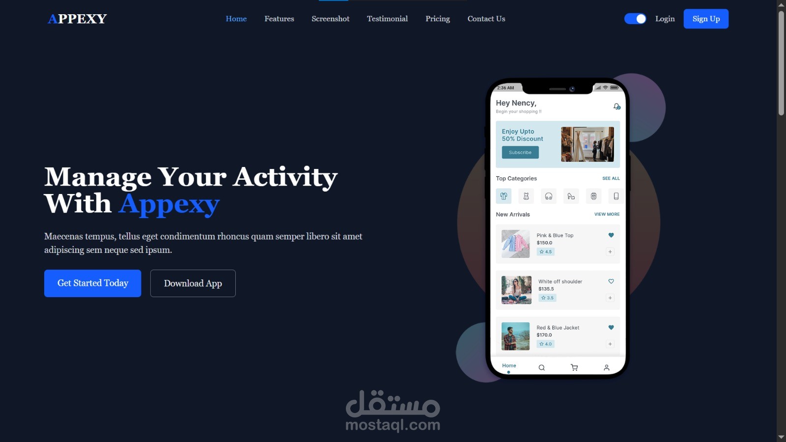 Appexy – Responsive Landing Page