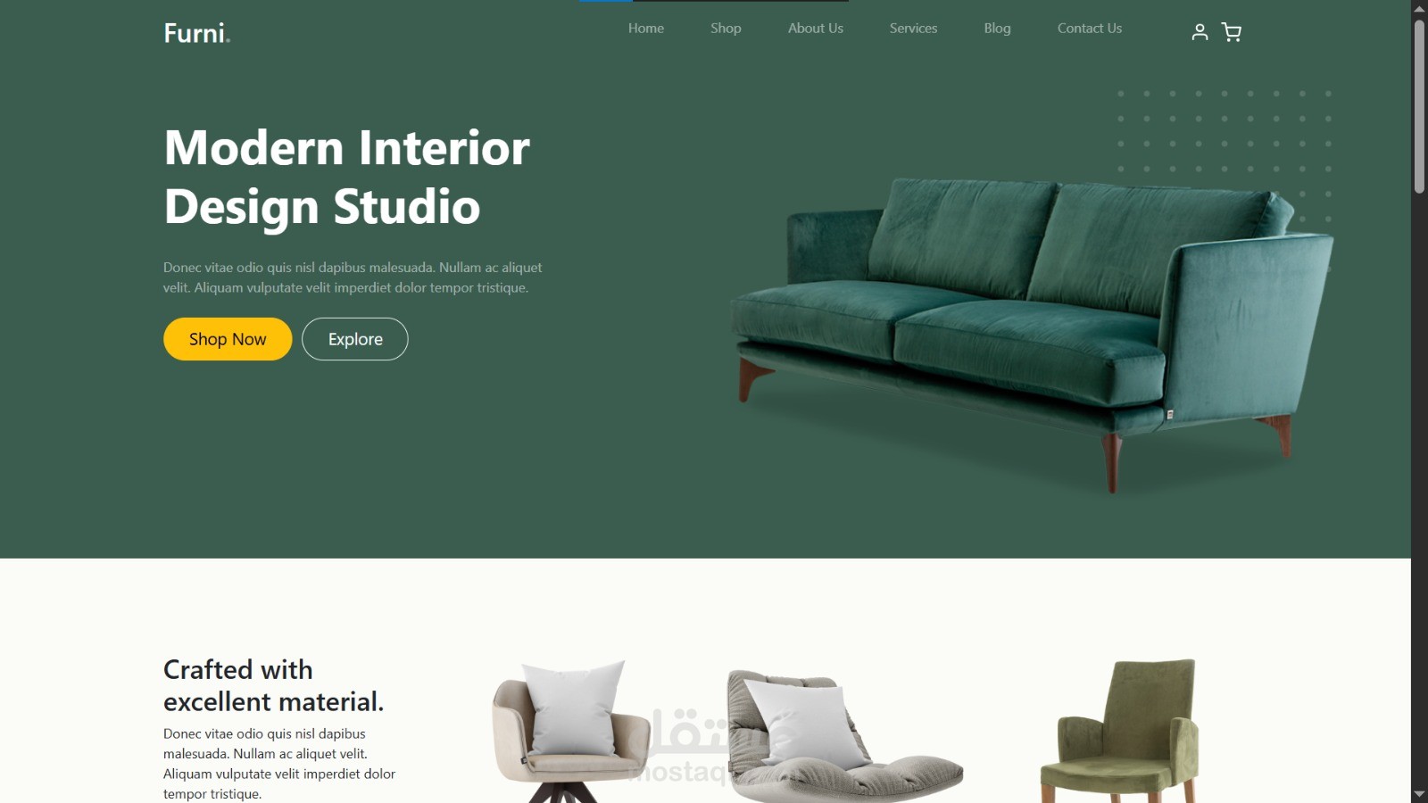 Furni – Modern Interior Design & Furniture E-commerce Store