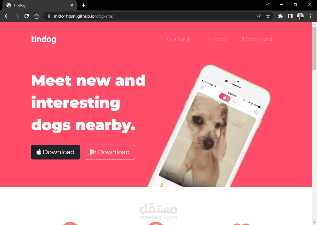 تصميم صفحة Html , Css , Bootstrap