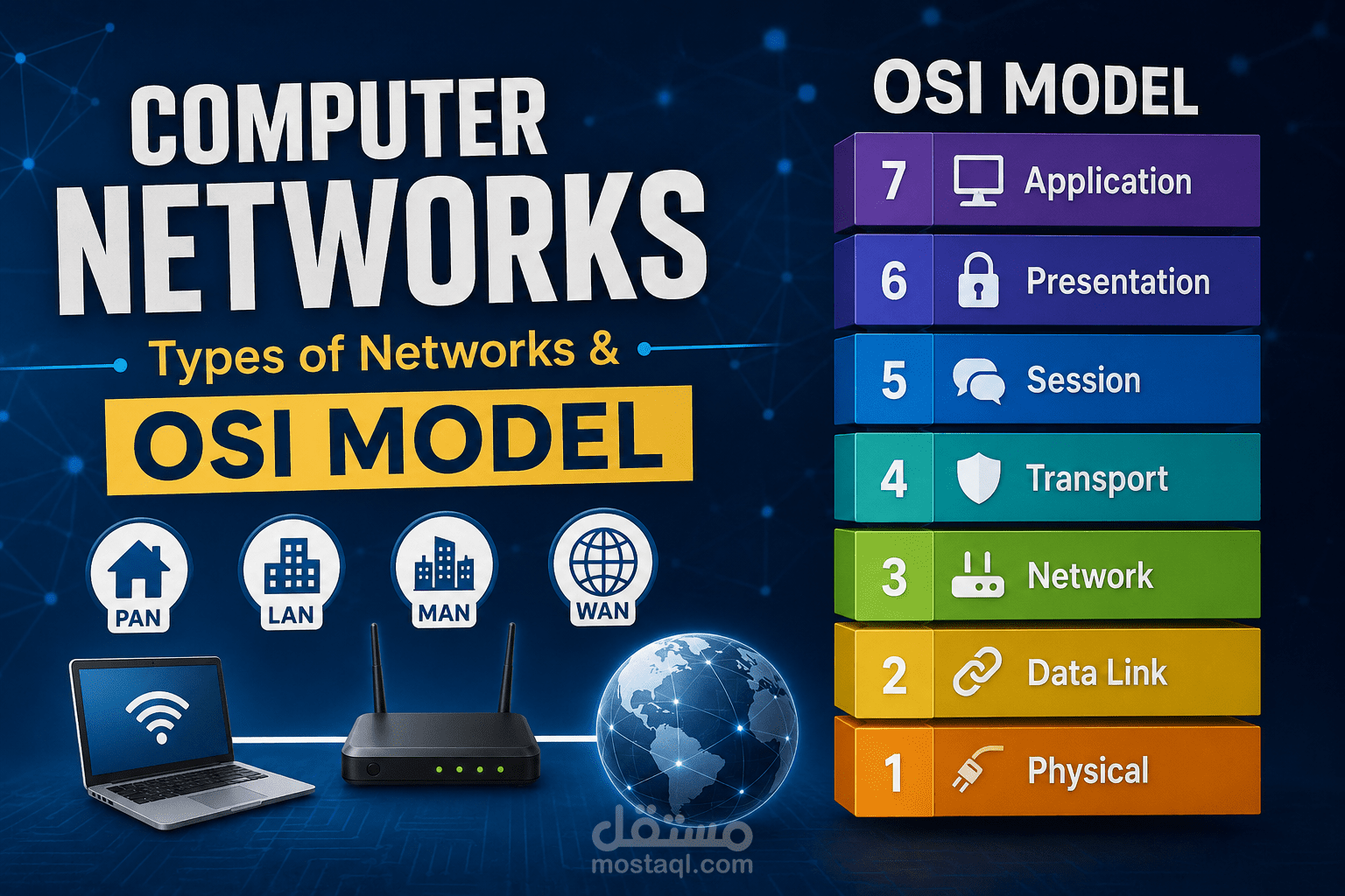 A Presentation on Computer Networks, Network Types, and the OSI Model