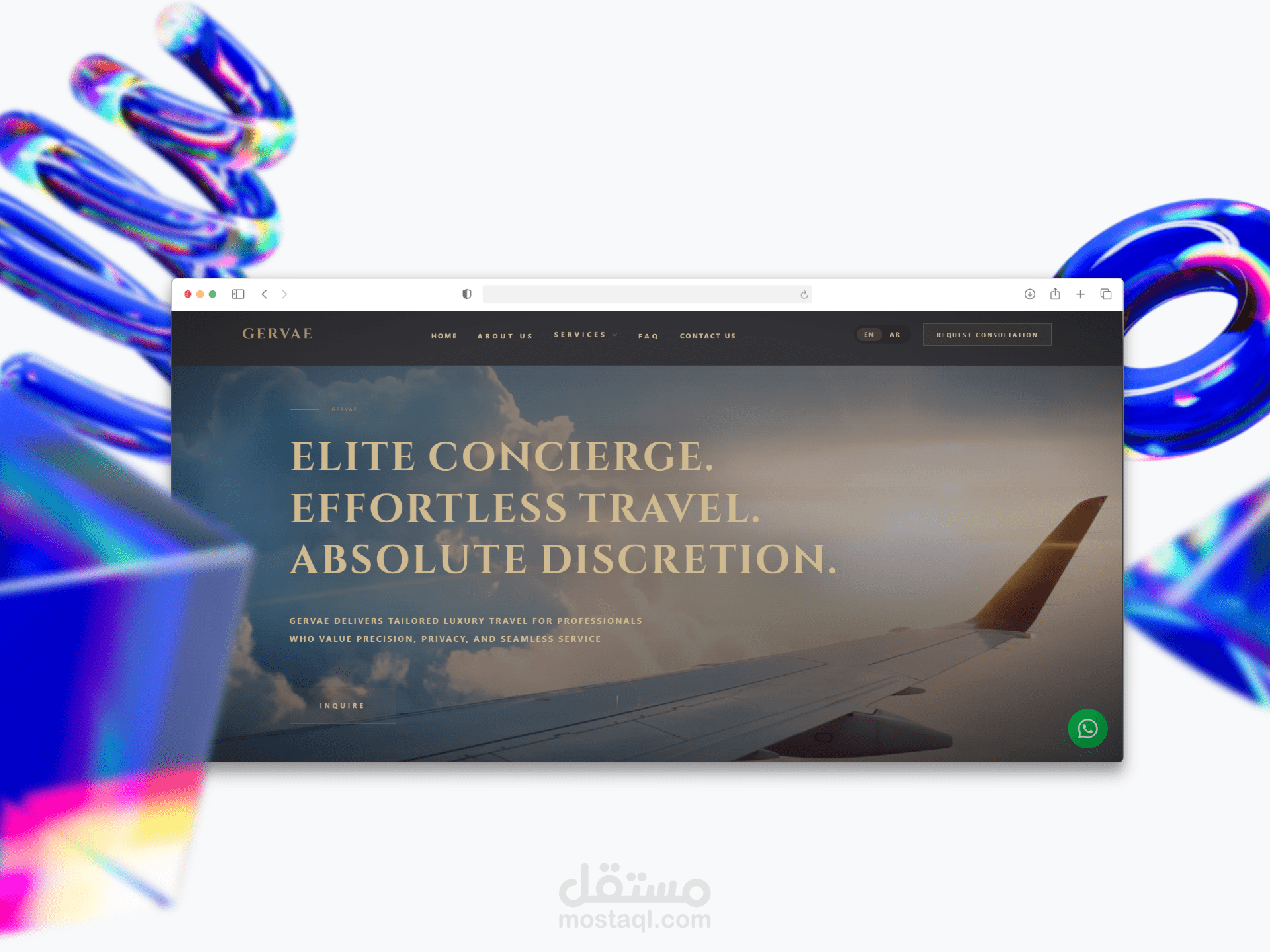 1. Gervae — موقع تعريفى لوكالة السياحة فى مصر و السعوديه