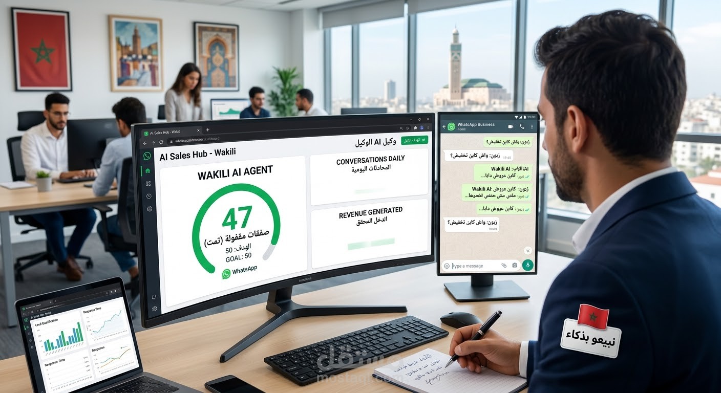 وكيل AI بالدارجة المغربية قفل 47 صفقة على WhatsApp