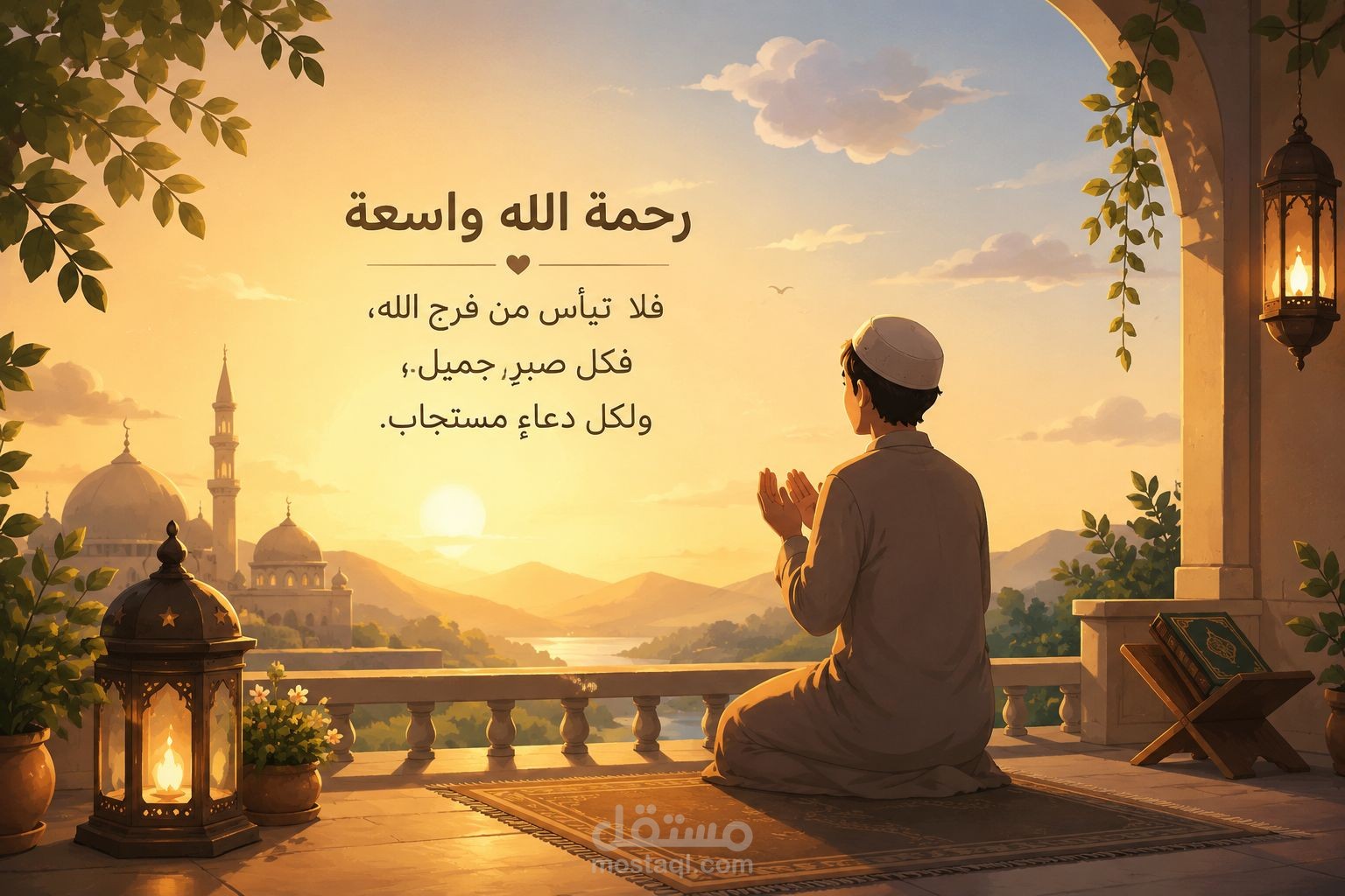 تعليق صوتي ديني مؤثر عن رحمة الله والصبر