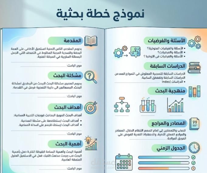 تصميم خطة بحثية تربوية  في مجال تقنيات التعليم والمهارات الرقمية