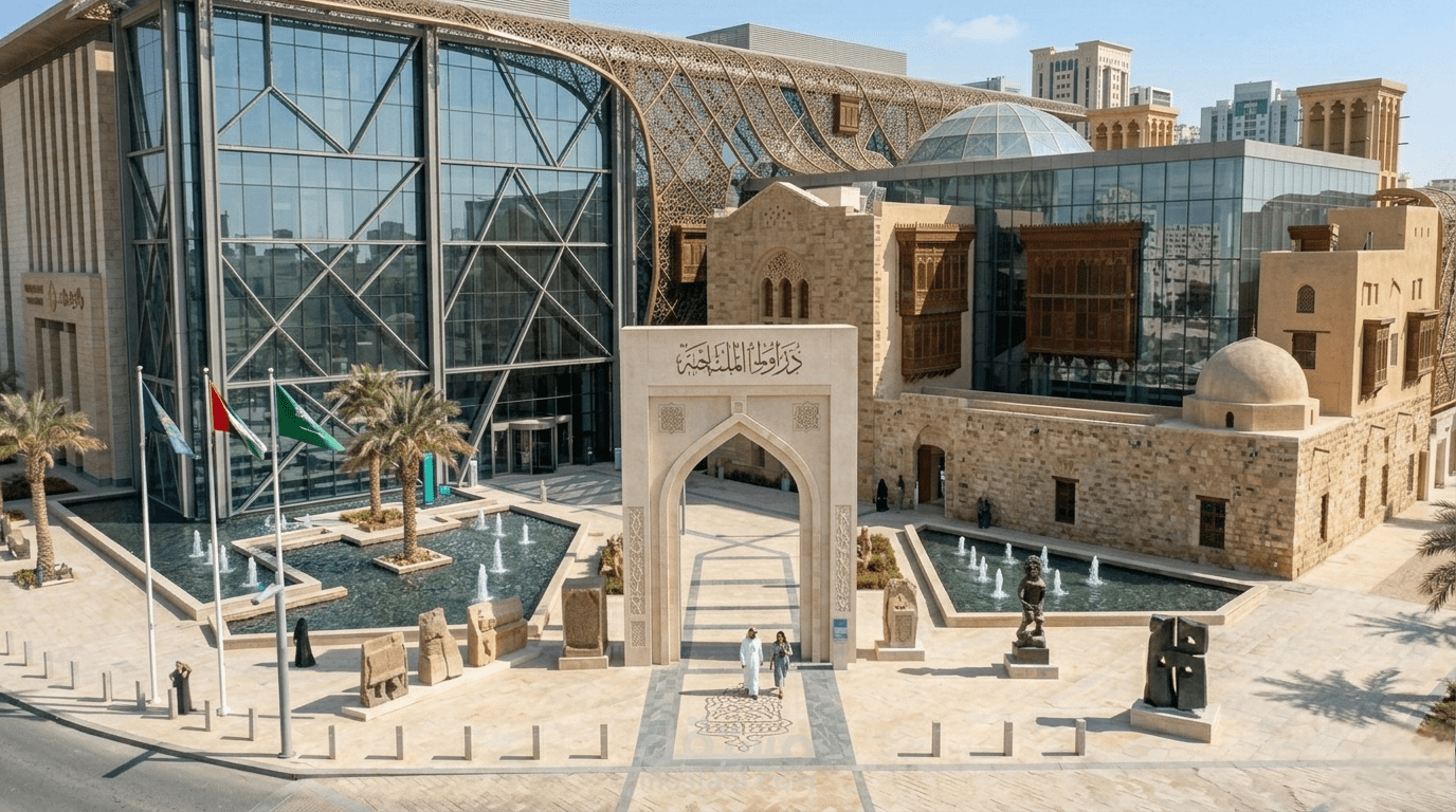 تصميم معماري لمتحف تراثي بالذكاء الاصطناعي