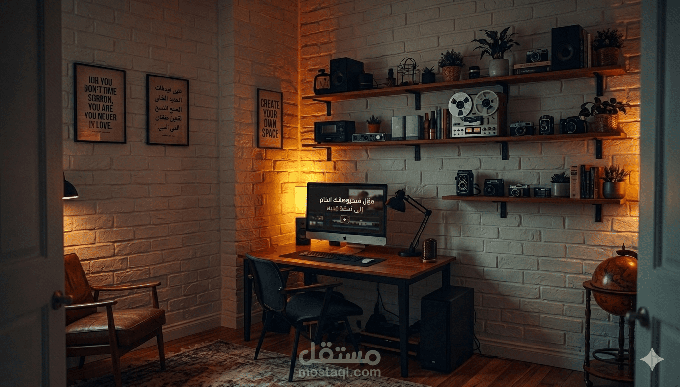 تعديل صوتي وإضافة مؤثرات صوتية وبصرية لفيديو احترافي
