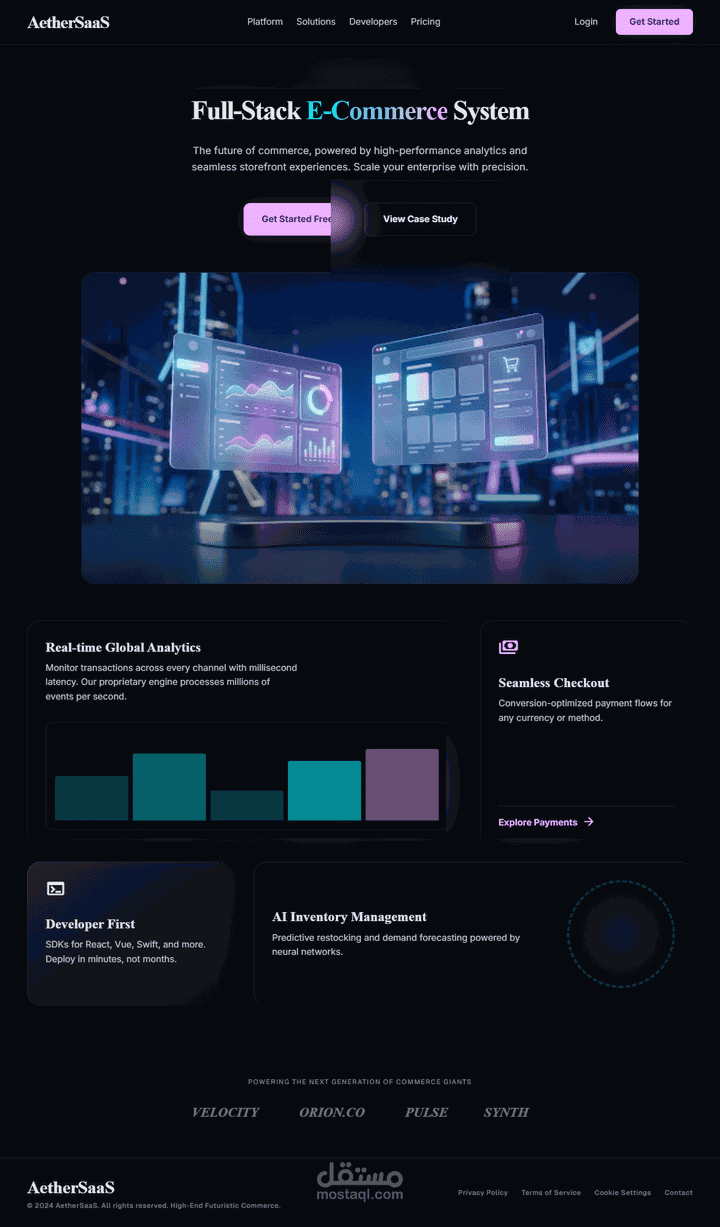 Full-Stack E-Commerce Platform with Admin Dashboard, Order & Product Management