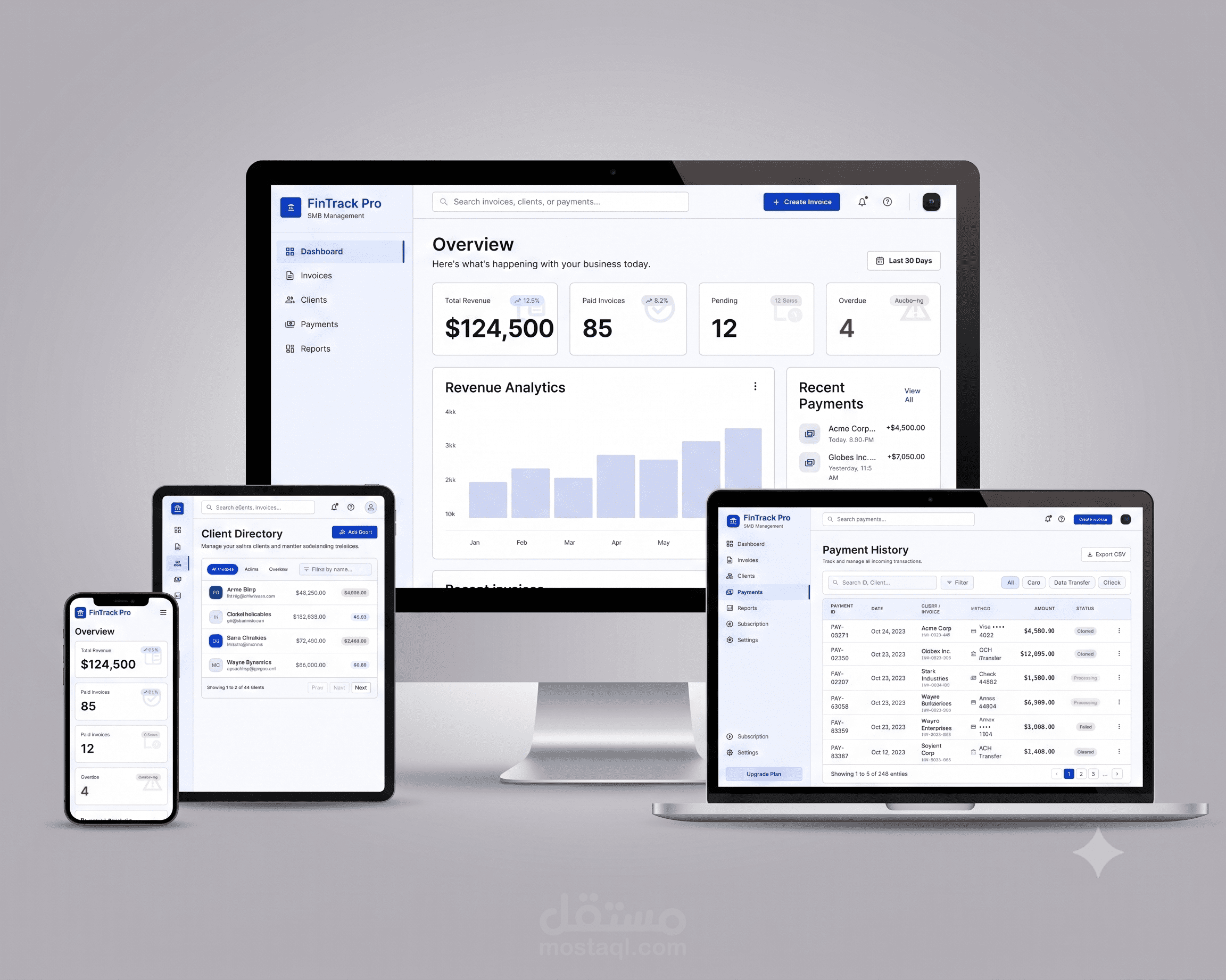 Smart Invoice, Billing & Client Management System