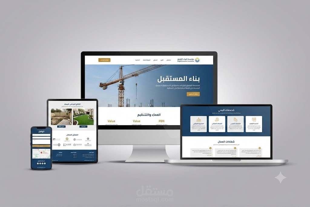 بناء وتطوير منصة ويب متكاملة لشركة خدمات لوجستية وصيانة (Full-Stack).
