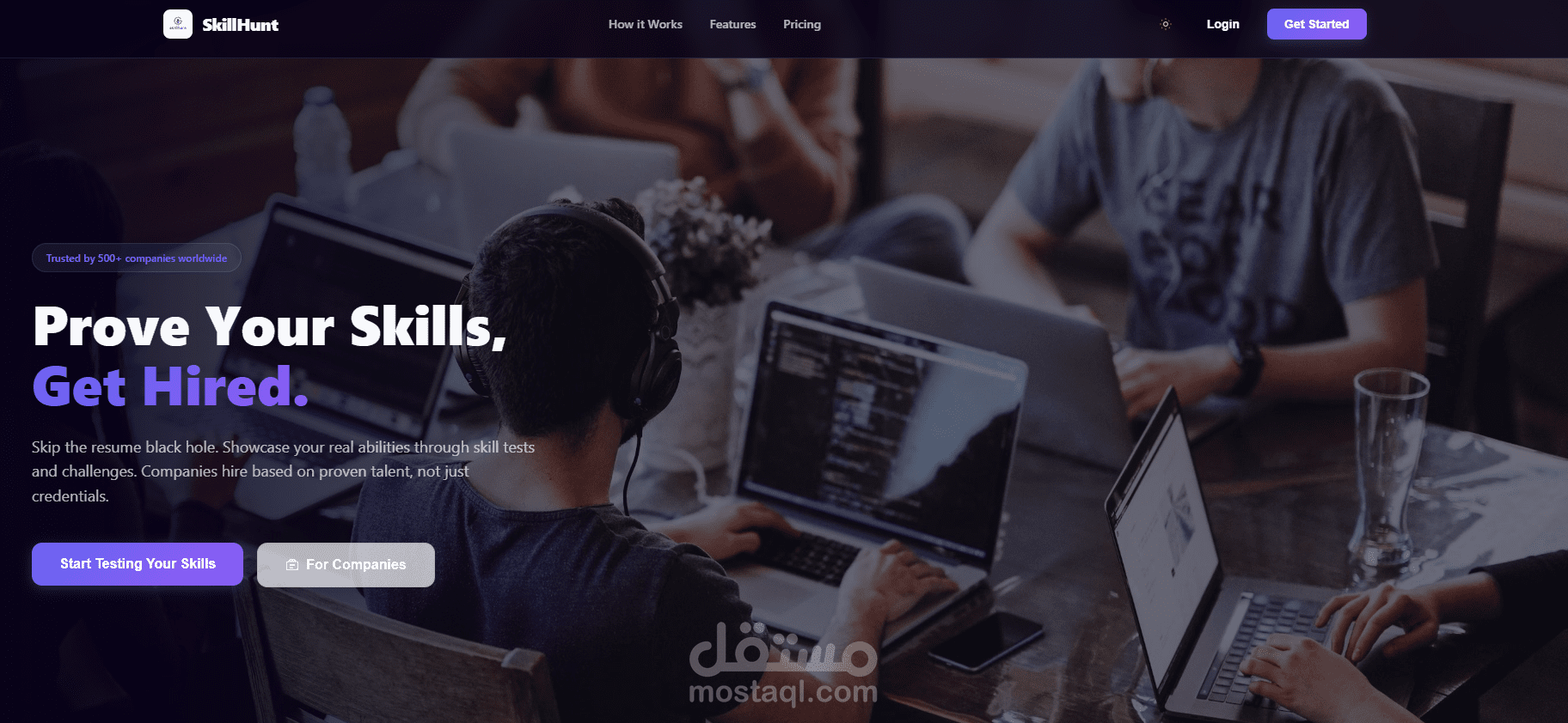 Skill Hunt - منصة تحديات البرمجة والتوظيف التقني