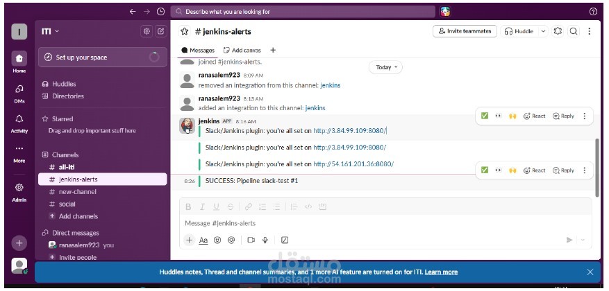 Advanced CI/CD Pipeline using Jenkins, AWS EC2, Docker, and Slack Integration