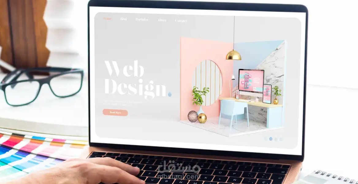 تصميم موقع بورتفوليو احترافي باستخدام HTML و CSS