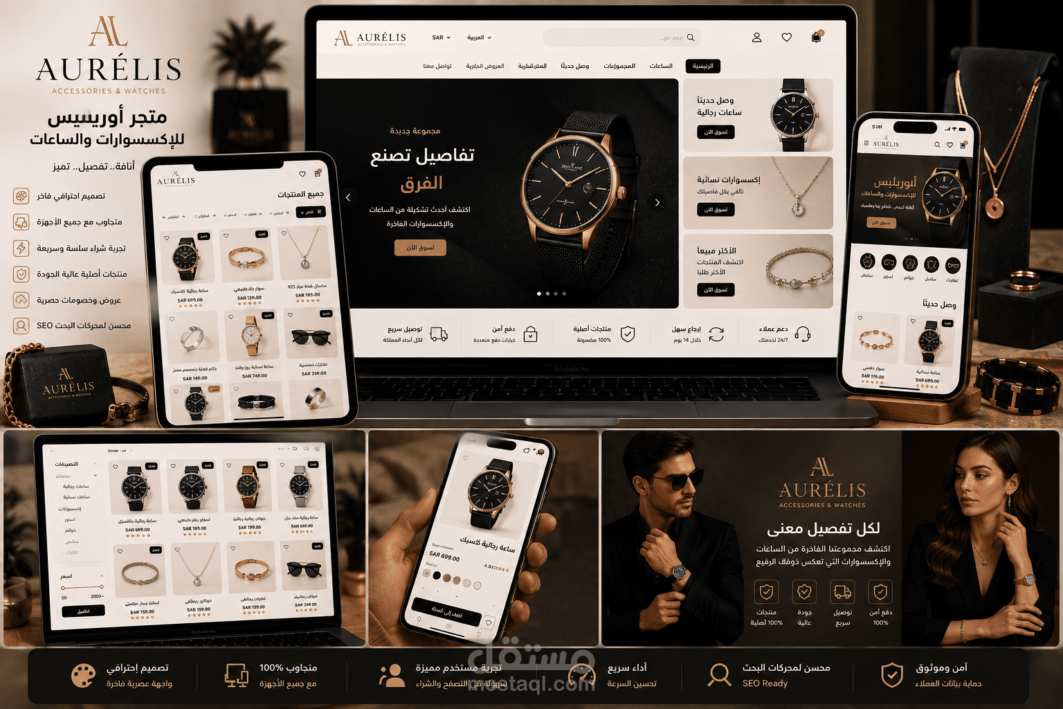 متجر الكترونى للساعات والاكسسوارات