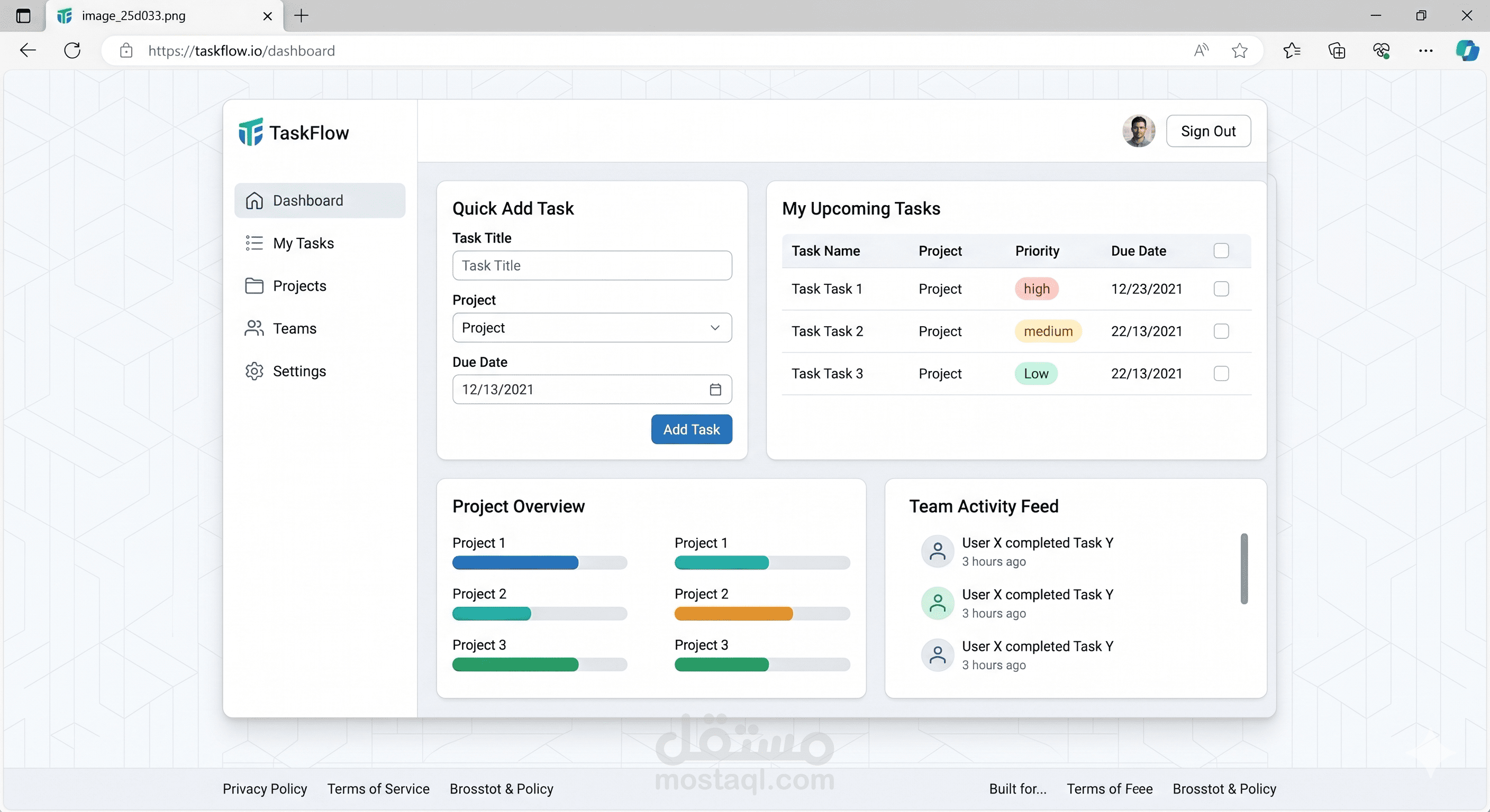 Task Management System | Full-Stack Web Application