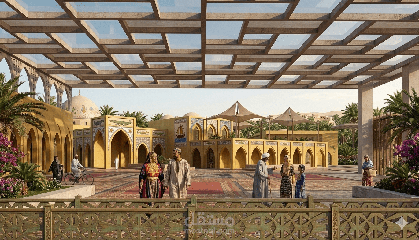 تصميم مركز حرفي متكامل في اسوان