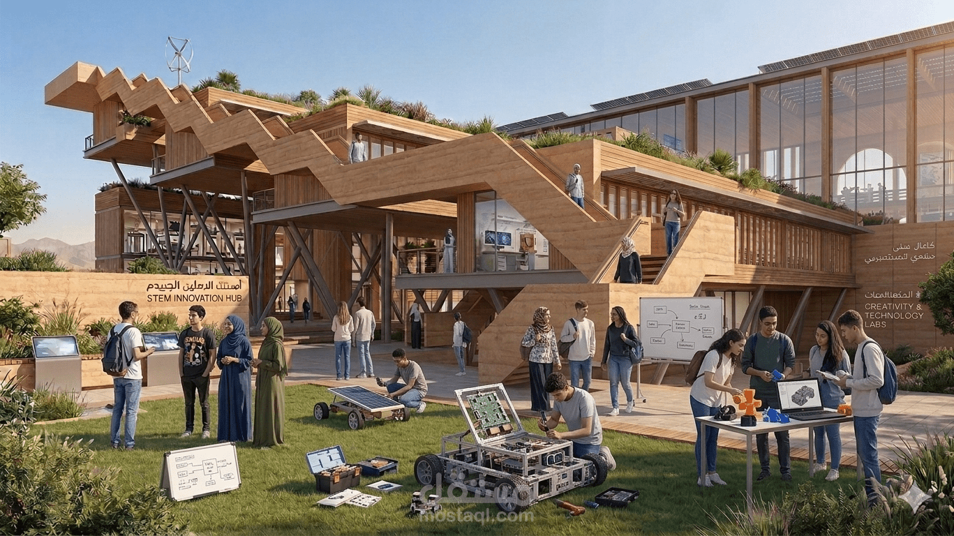 تصميم مدرسة  stem