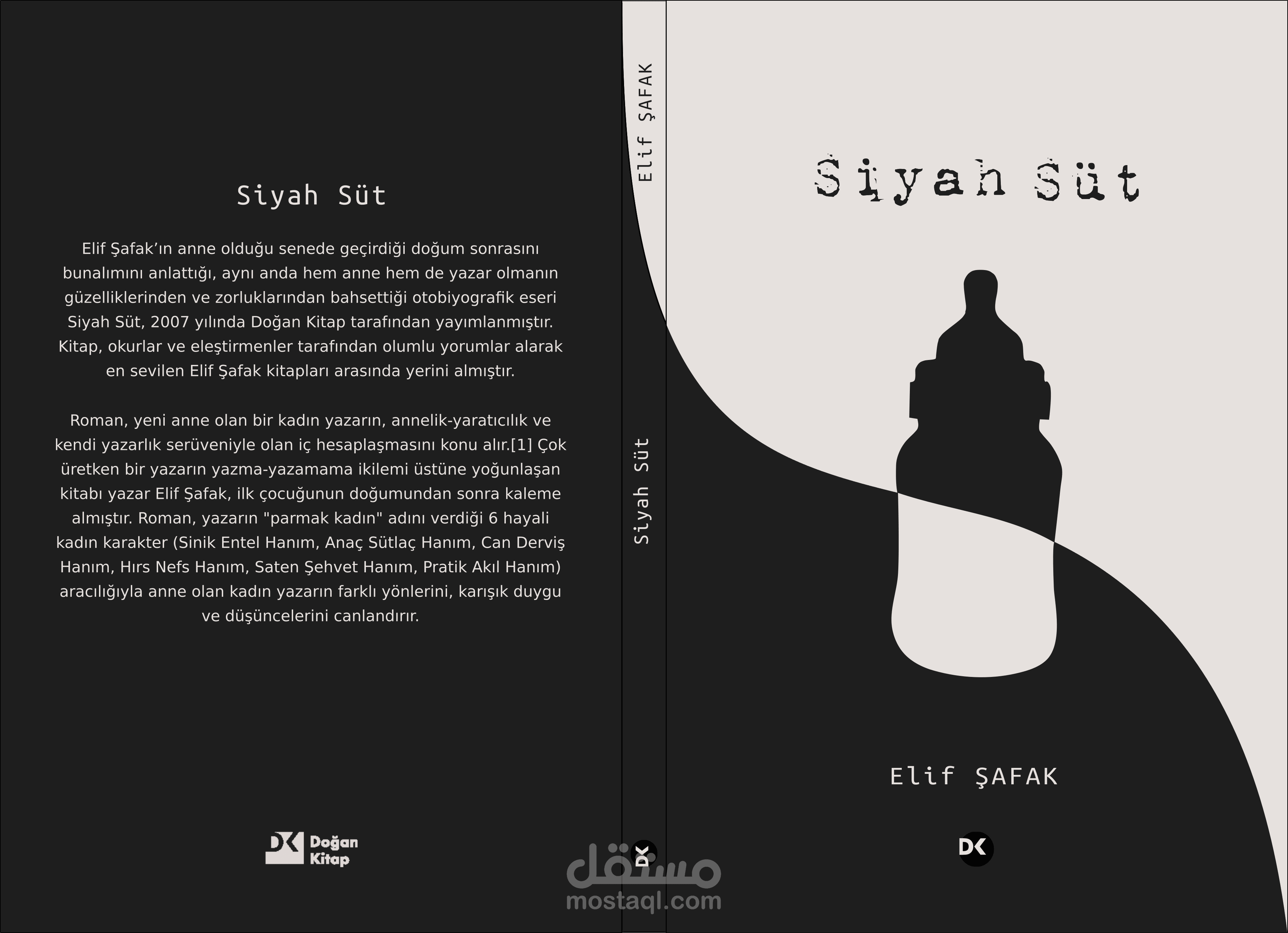 تصميم غلاف لكتاب حليب أسود