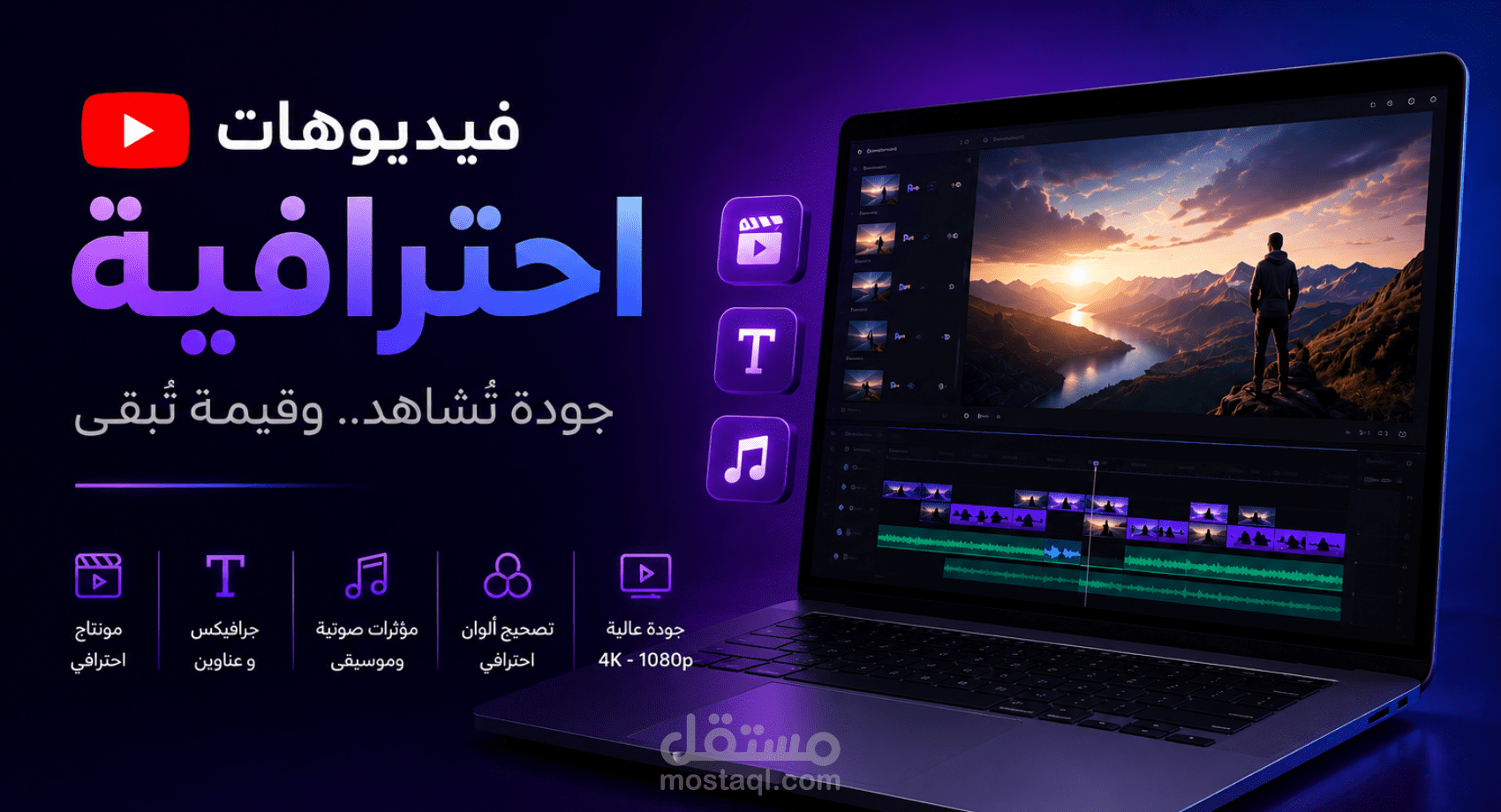 إنتاج فيديو يوتيوب طويل
