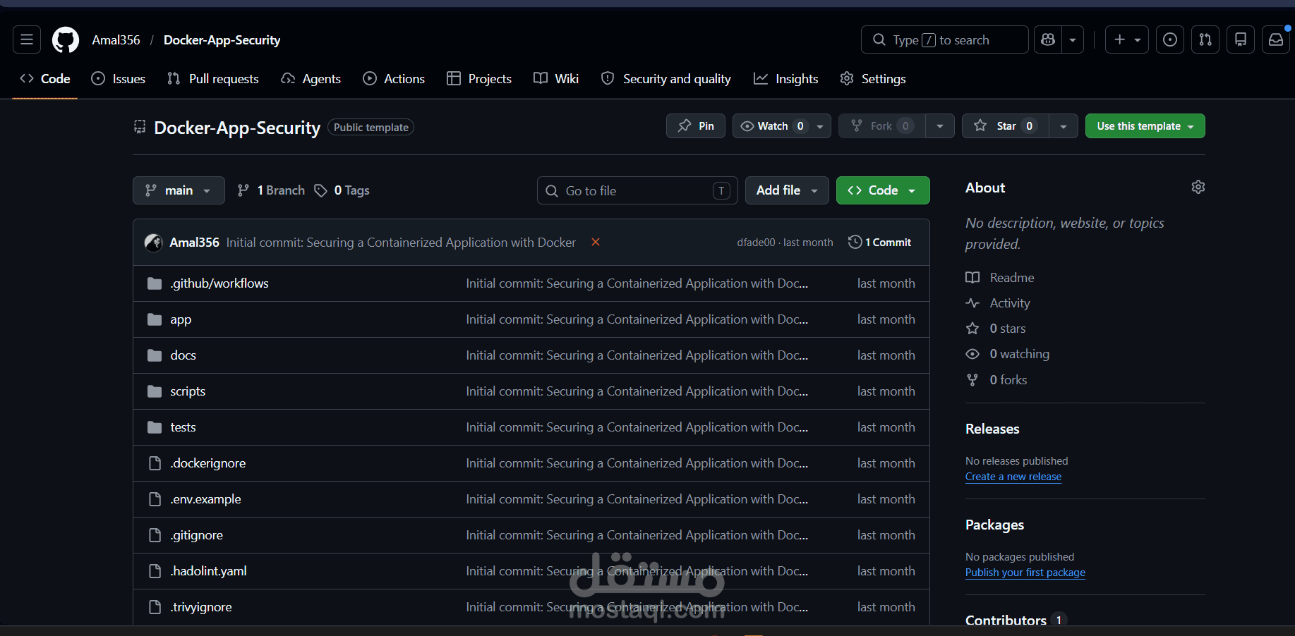تأمين تطبيق محتوى مع Docker وDevSecOps