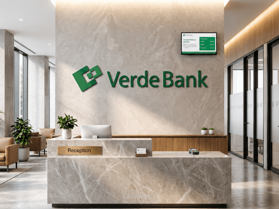 هوية بصرية : Verde Bank