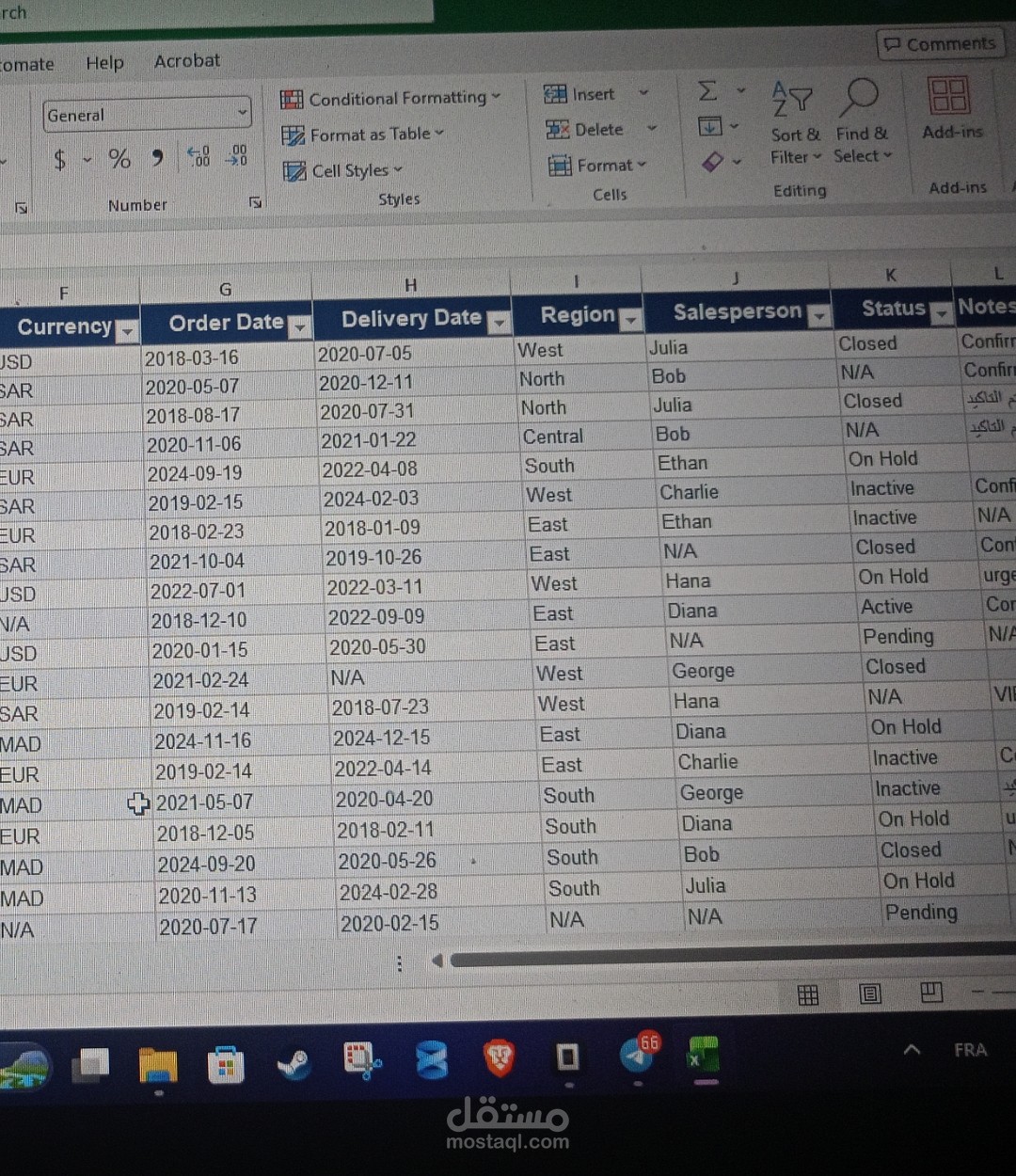 تنظيف، معالجة، وإعادة هيكلة بيانات مبيعات ضخمة