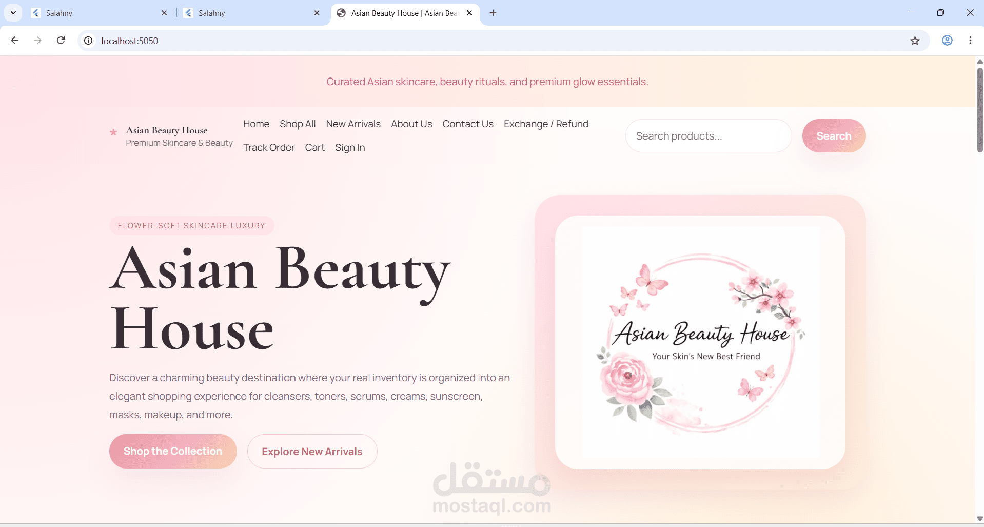 Asian Fashion E-Commerce Website
