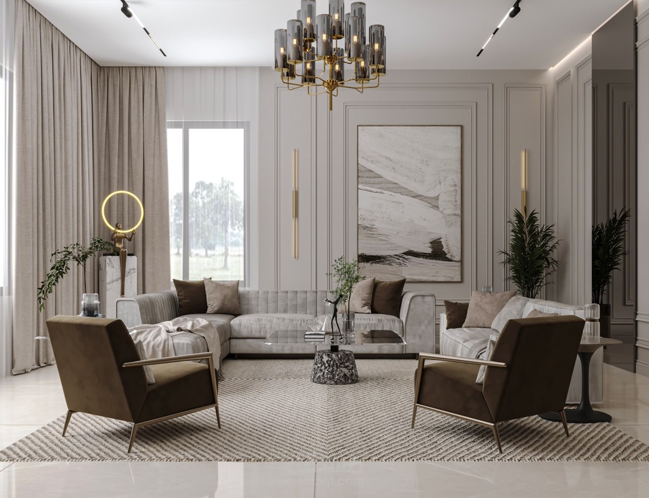 Neo-Classic Reception & Kitchen