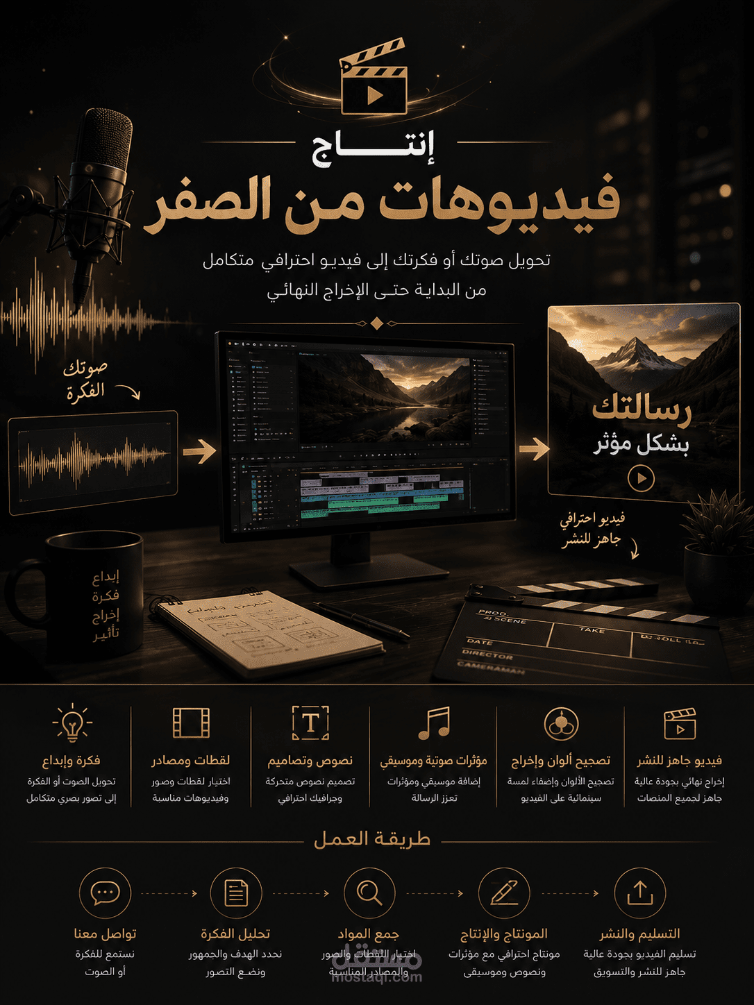انتاج وإخراج من الصفر