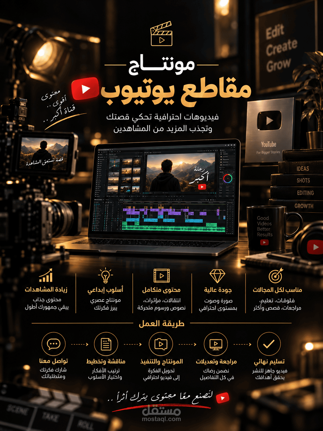 مونتاج يوتيوب مقاطع