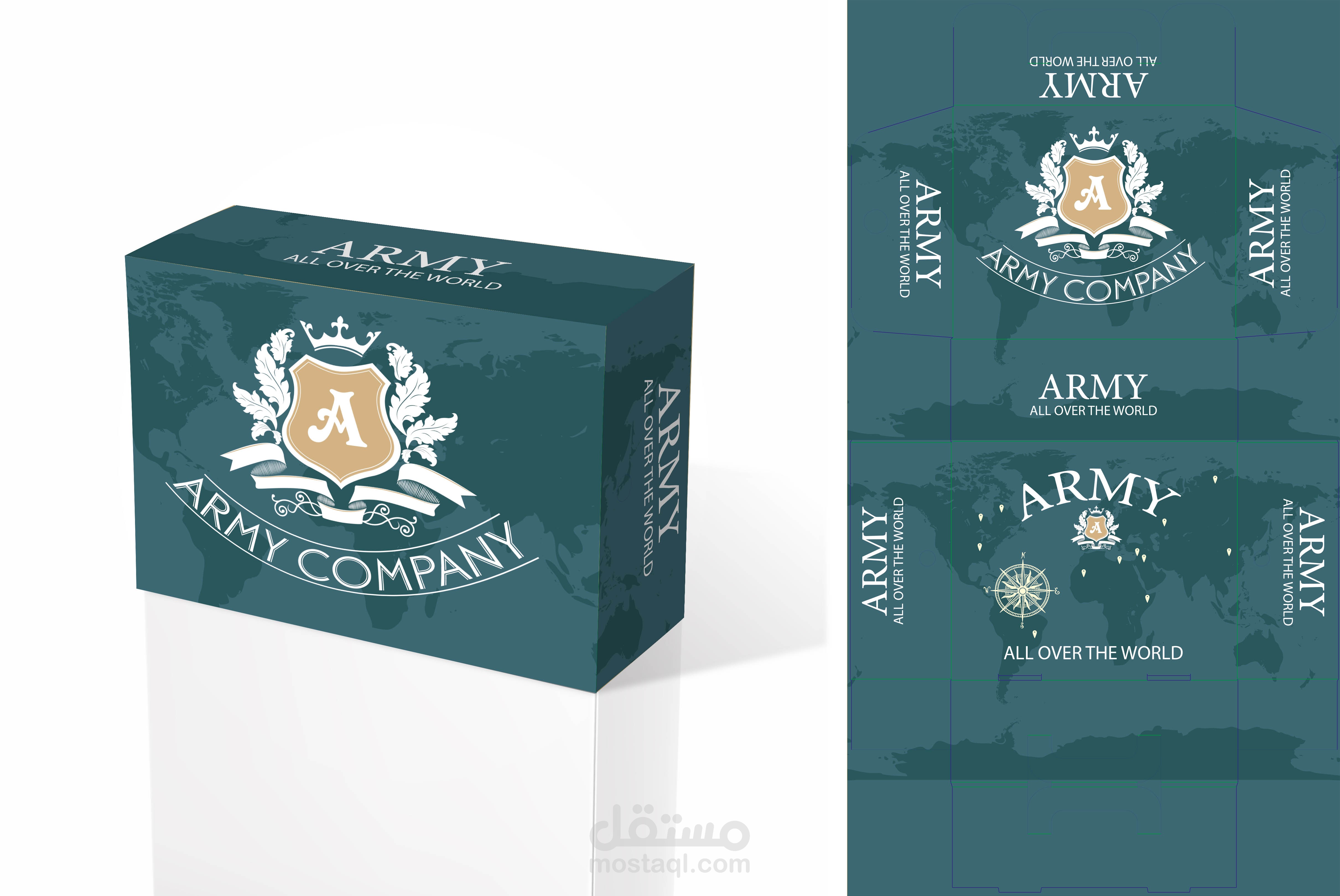 تصميم غلاف علب أحذية